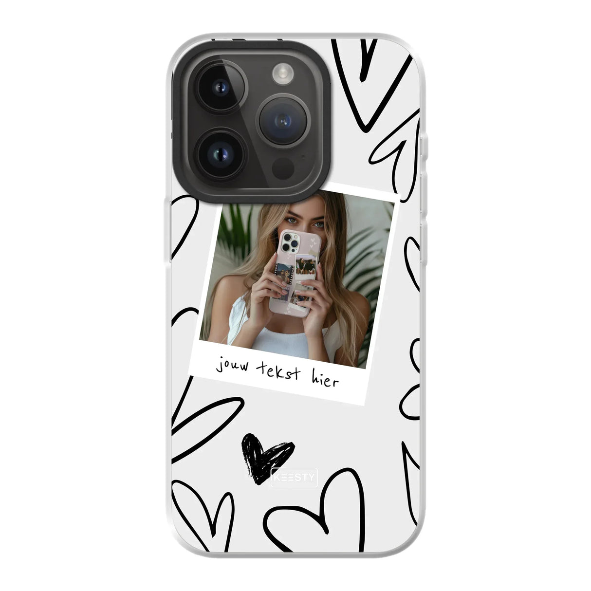 Apple iPhone 14 Pro case with magsafe back printed transparant