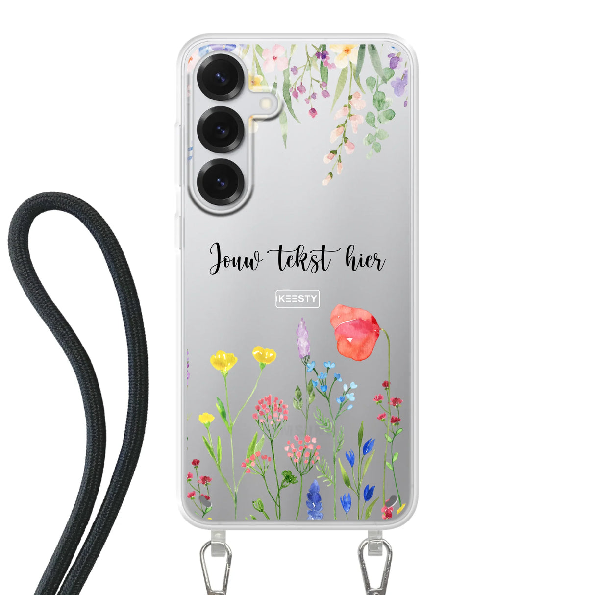 Floral °2 - Telefoonhoesje Maken - Hoesje met koord