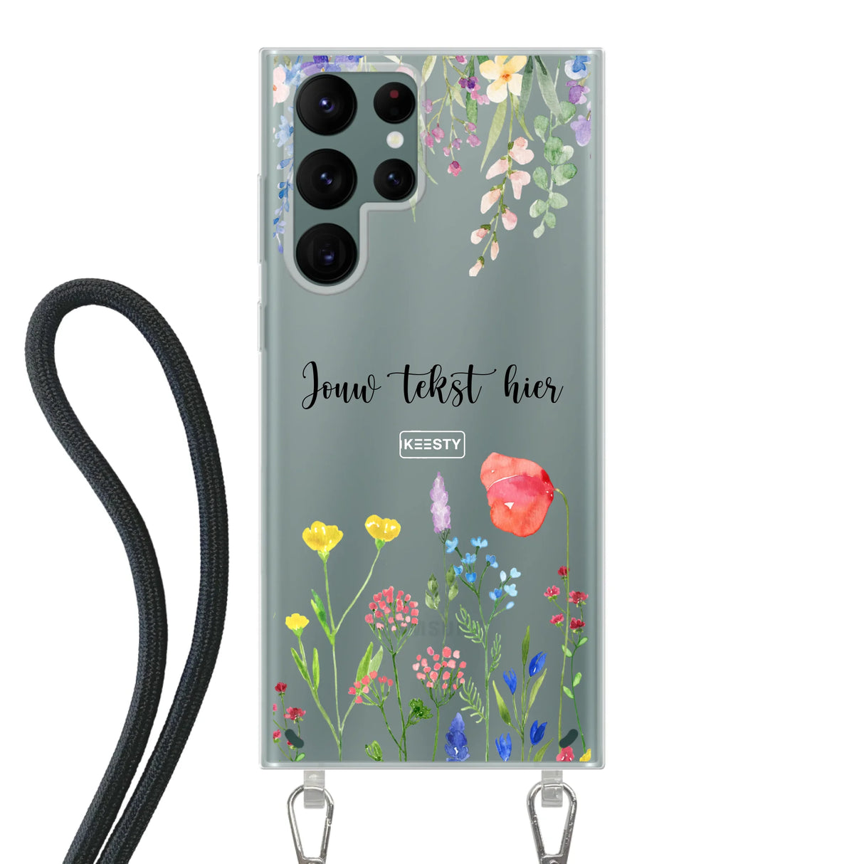 Floral °2 - Telefoonhoesje Maken - Hoesje met koord
