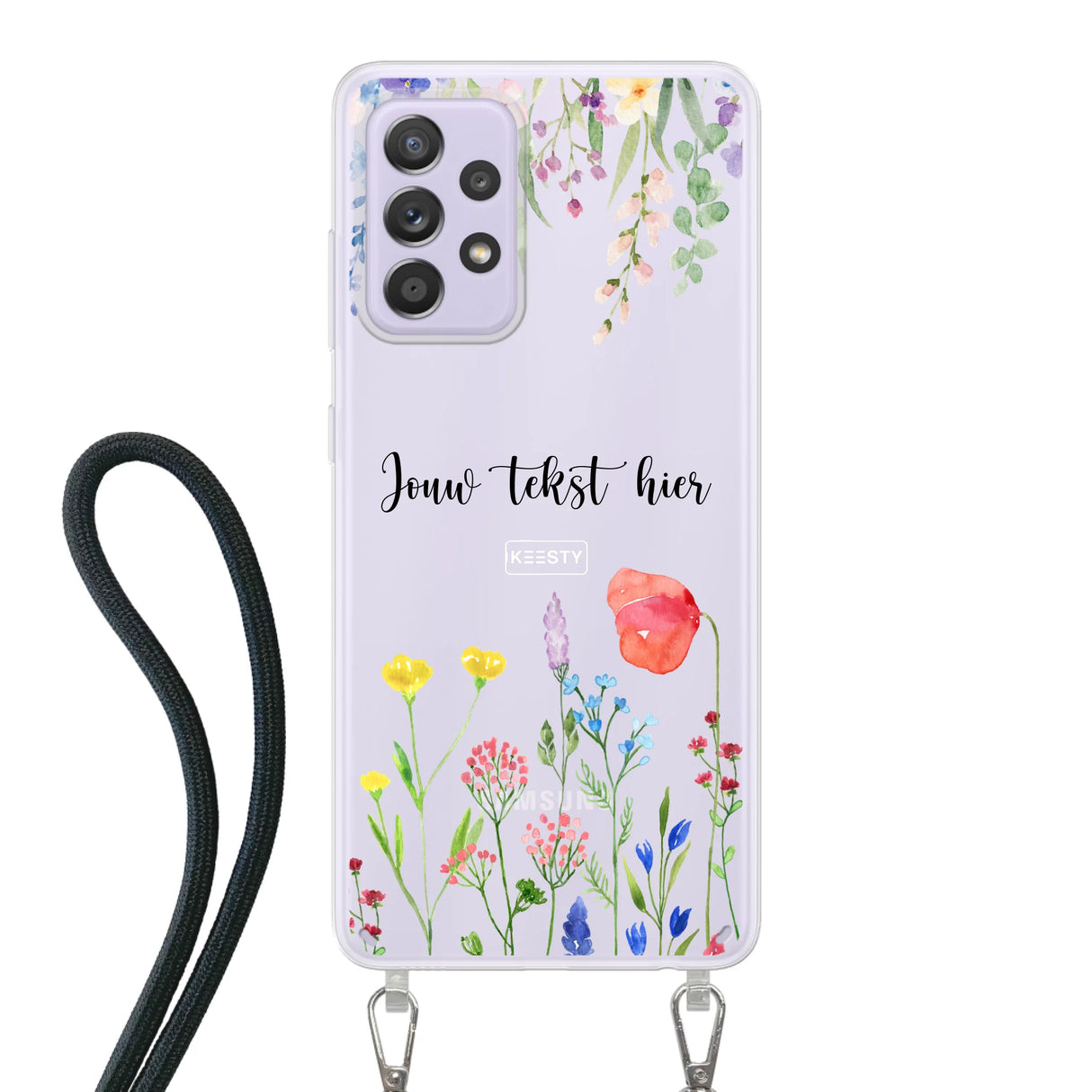Floral °2 - Telefoonhoesje Maken - Hoesje met koord