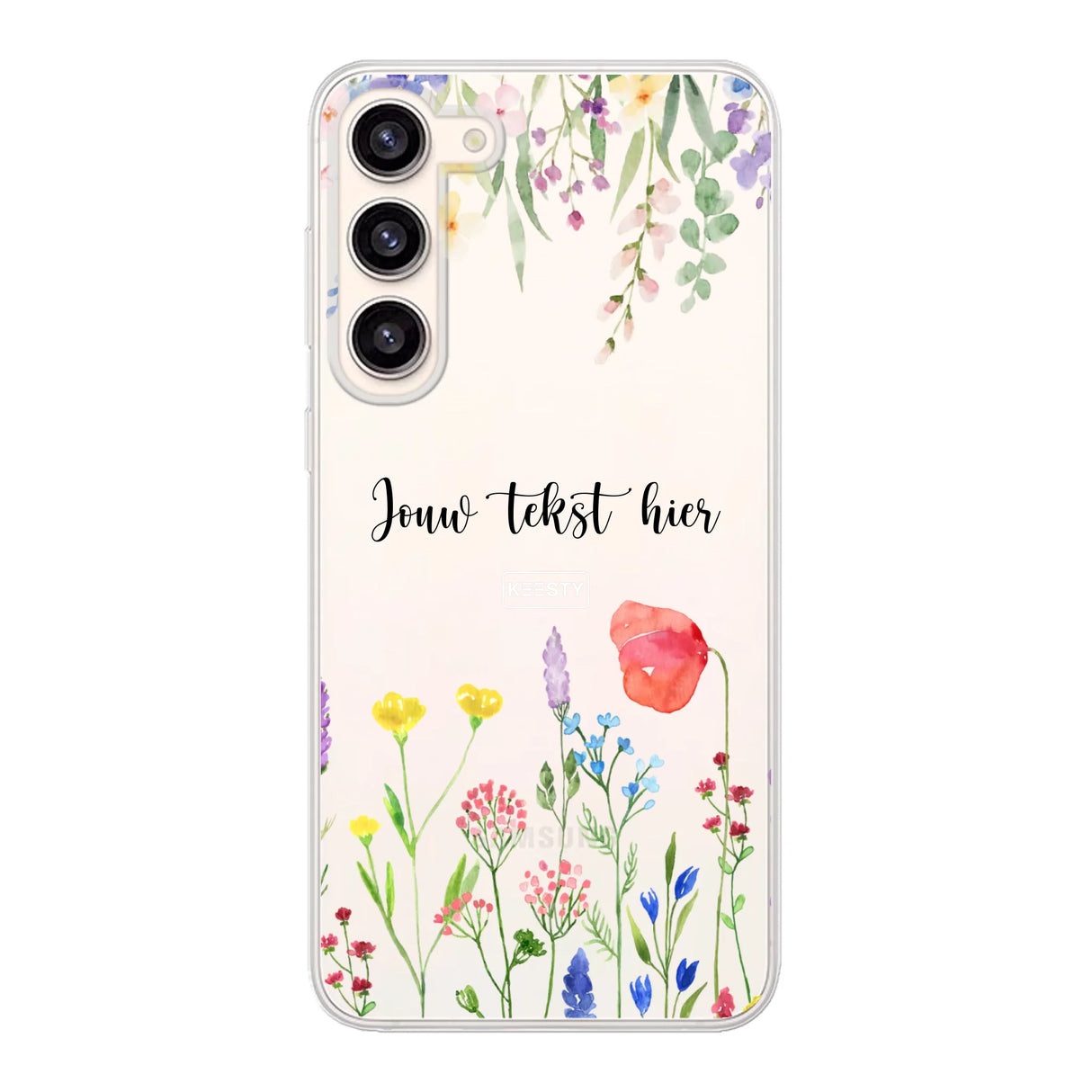 Telefoonhoesje Met Foto Maken - Bloemen - Soft hoesje