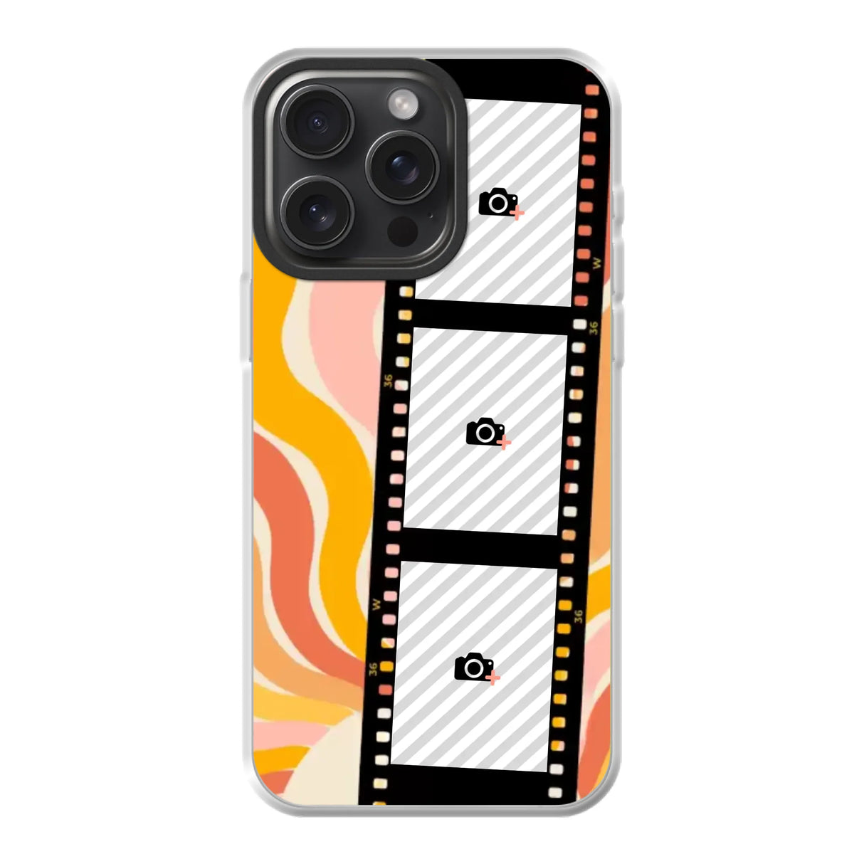 Apple iPhone 15 Pro Max hybrid case with magsafe back printed transparant