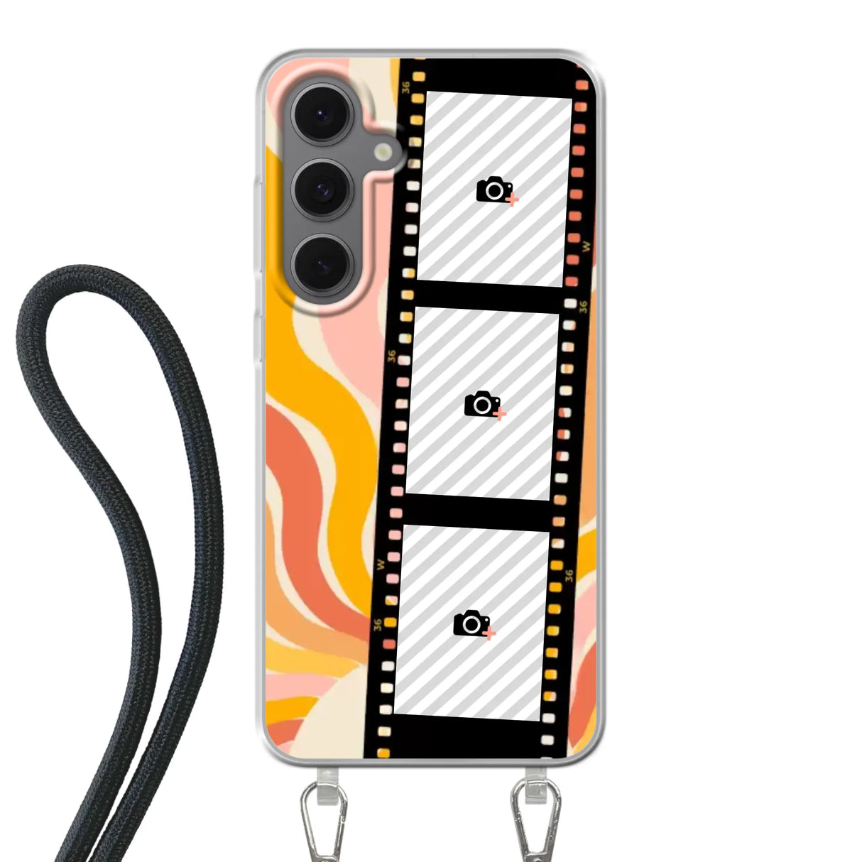 Samsung Galaxy S24 FE Plus Crossbody case (back printed, transparent)