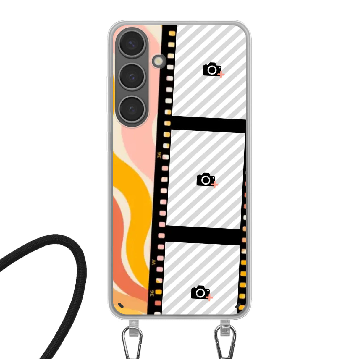 Samsung Galaxy S24 Plus Crossbody case (back printed, transparent)