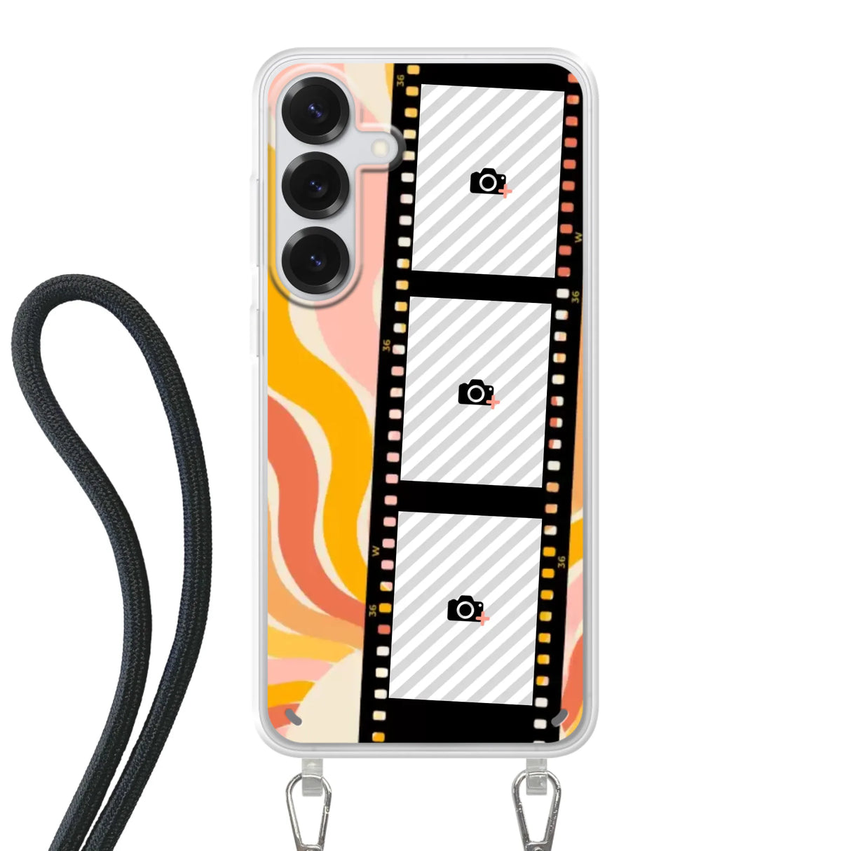 Samsung Galaxy S25 Plus Crossbody case (back printed, transparent)