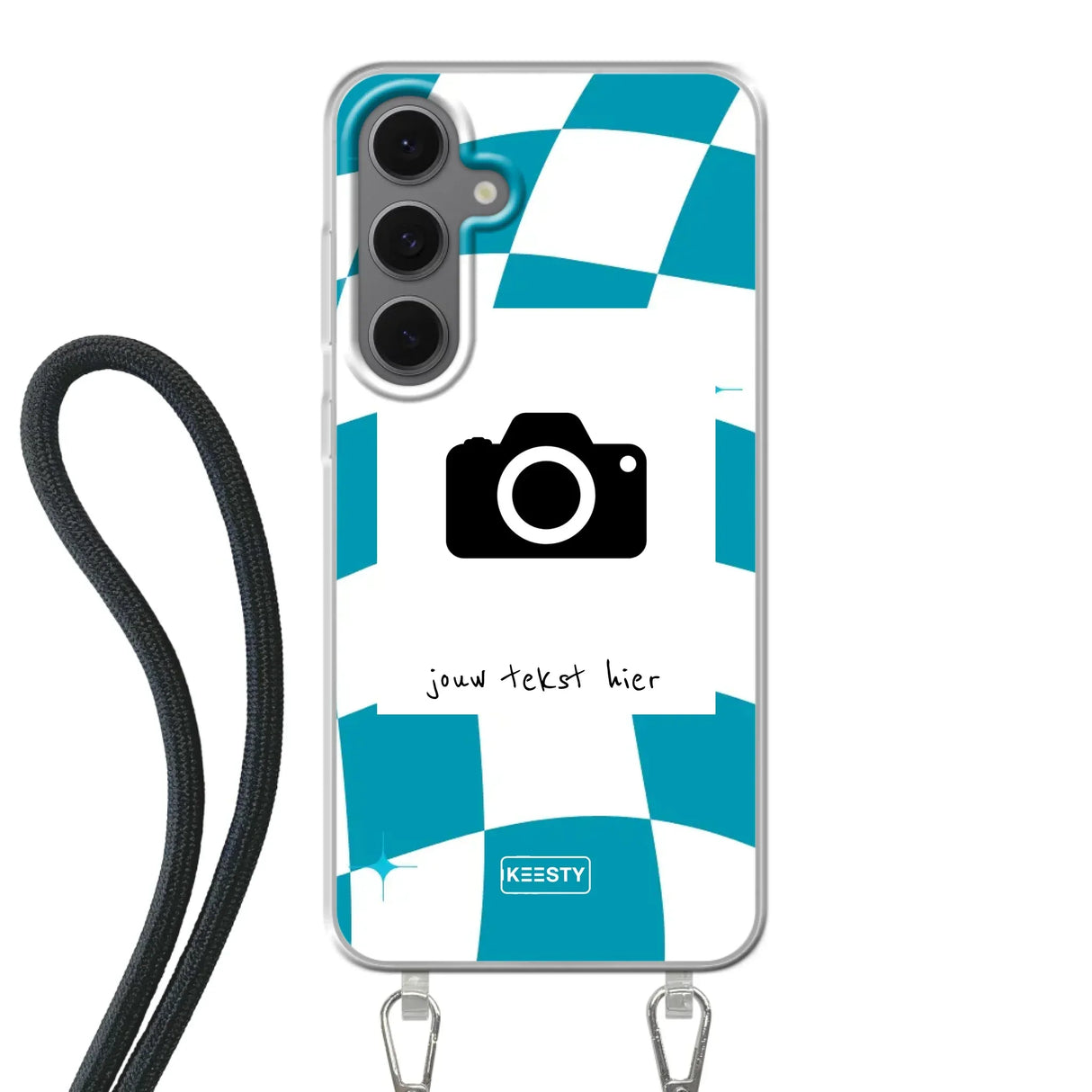 Samsung Galaxy S24 FE Plus Crossbody case (back printed, transparent)