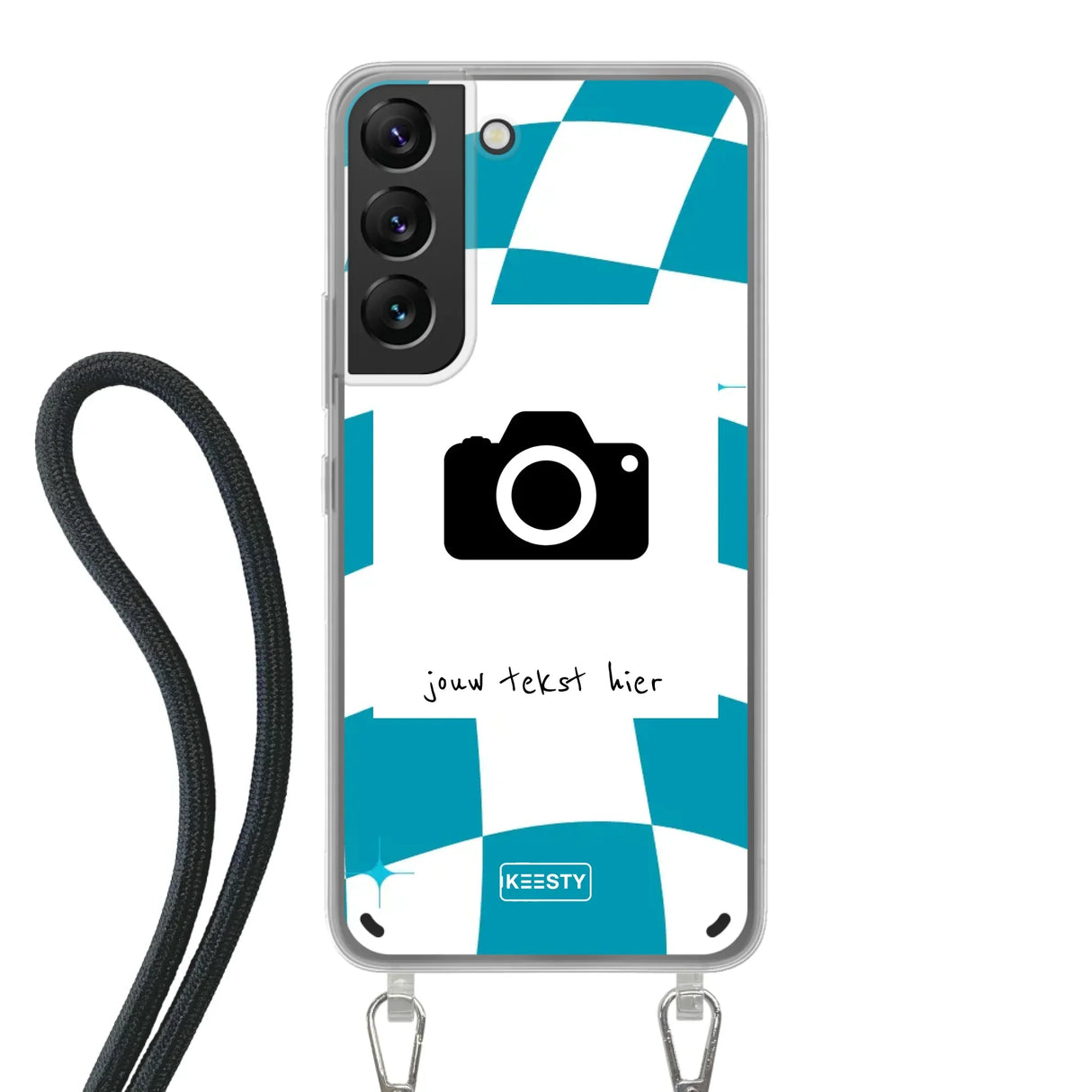 Samsung Galaxy S22 Crossbody case (back printed, transparent)