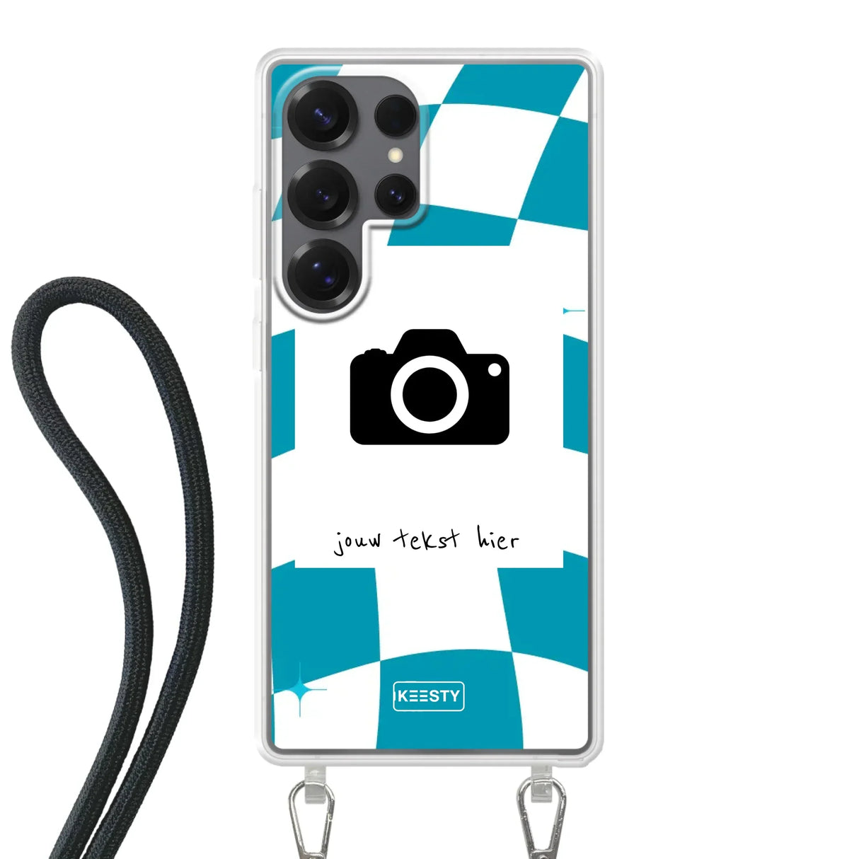 Samsung Galaxy S25 Ultra Crossbody case (back printed, transparent)