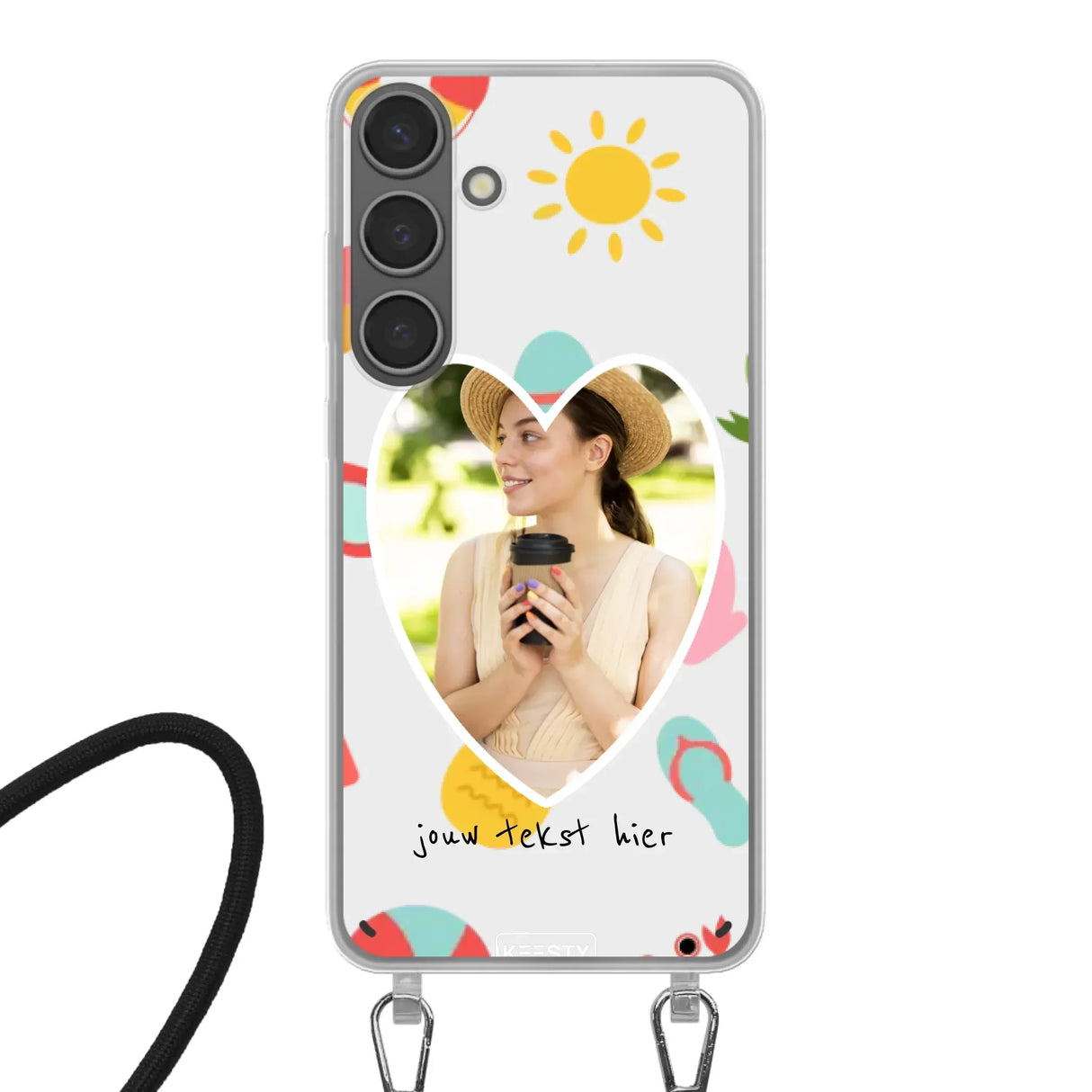 Samsung Galaxy S24 Plus Crossbody case (back printed, transparent)