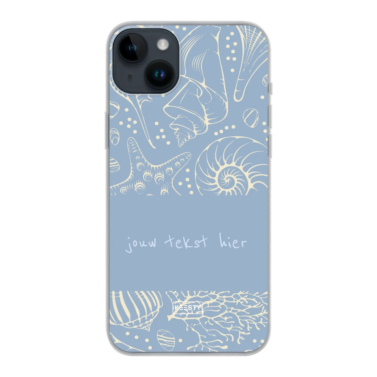 Naam °1 - Coastal Seashells Mix - Telefoonhoesje Personaliseren