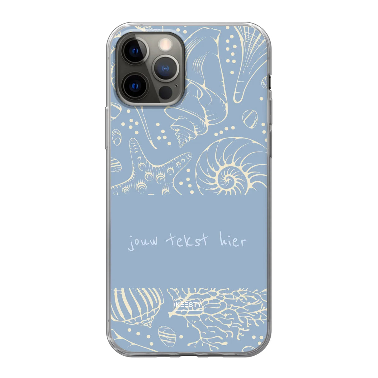 Naam °1 - Coastal Seashells Mix - Telefoonhoesje Personaliseren