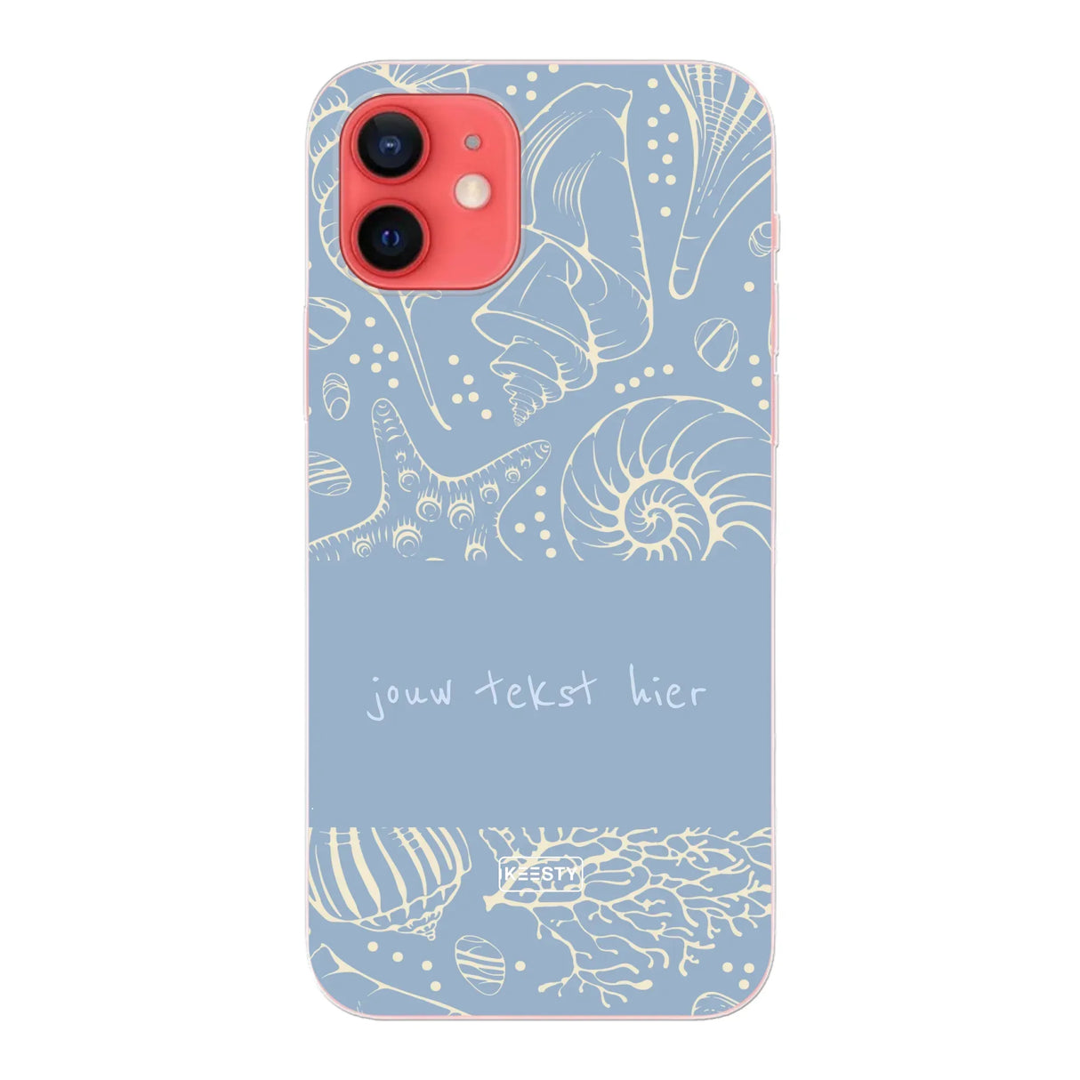 Naam °1 - Coastal Seashells Mix - Telefoonhoesje Personaliseren