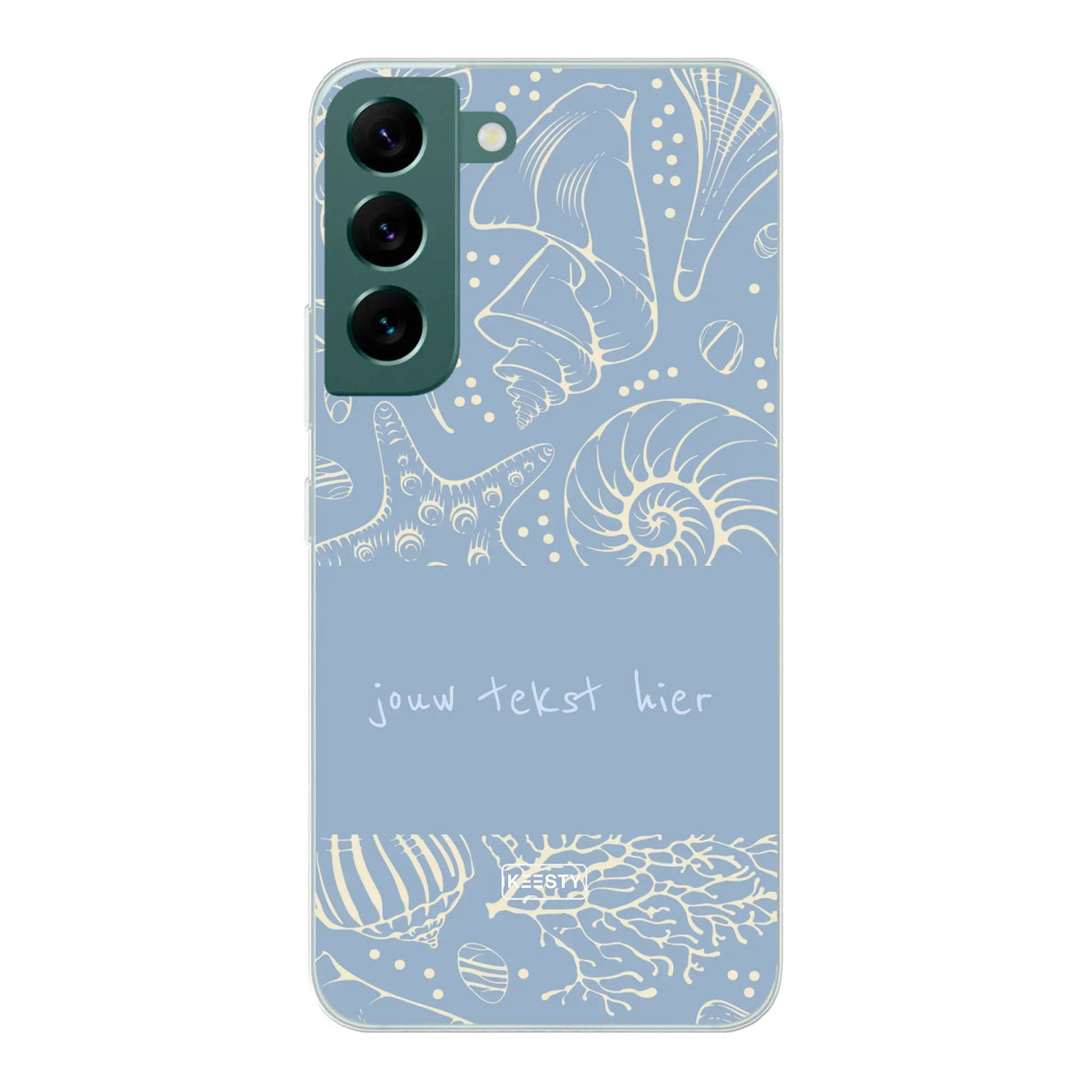 Naam °1 - Coastal Seashells Mix - Telefoonhoesje Personaliseren