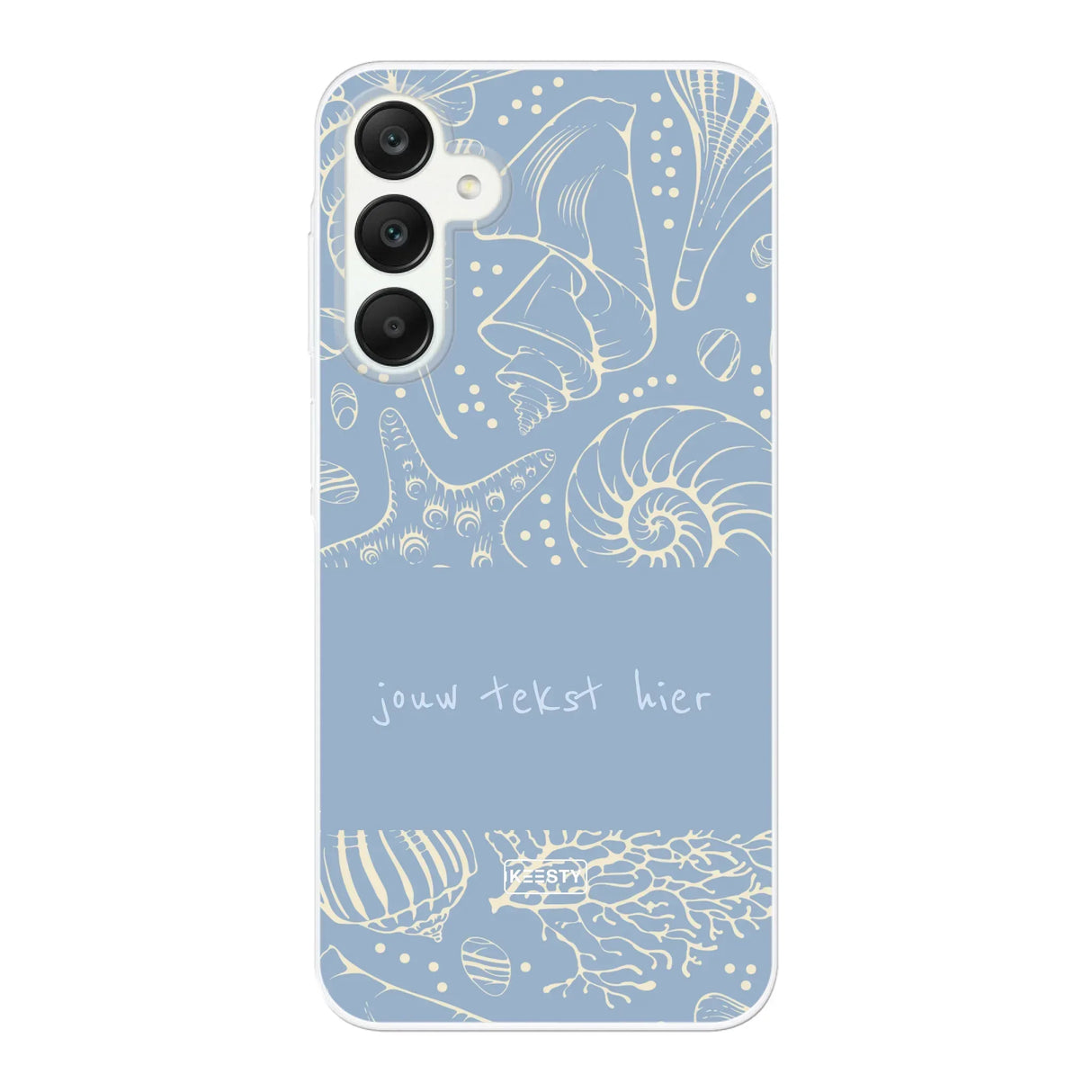 Naam °1 - Coastal Seashells Mix - Telefoonhoesje Personaliseren