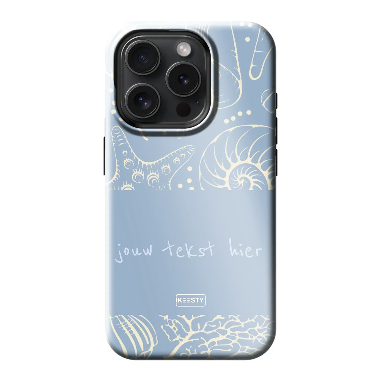 Naam °1 - Coastal Seashells Mix - MagSafe Tough hoesje Personaliseren