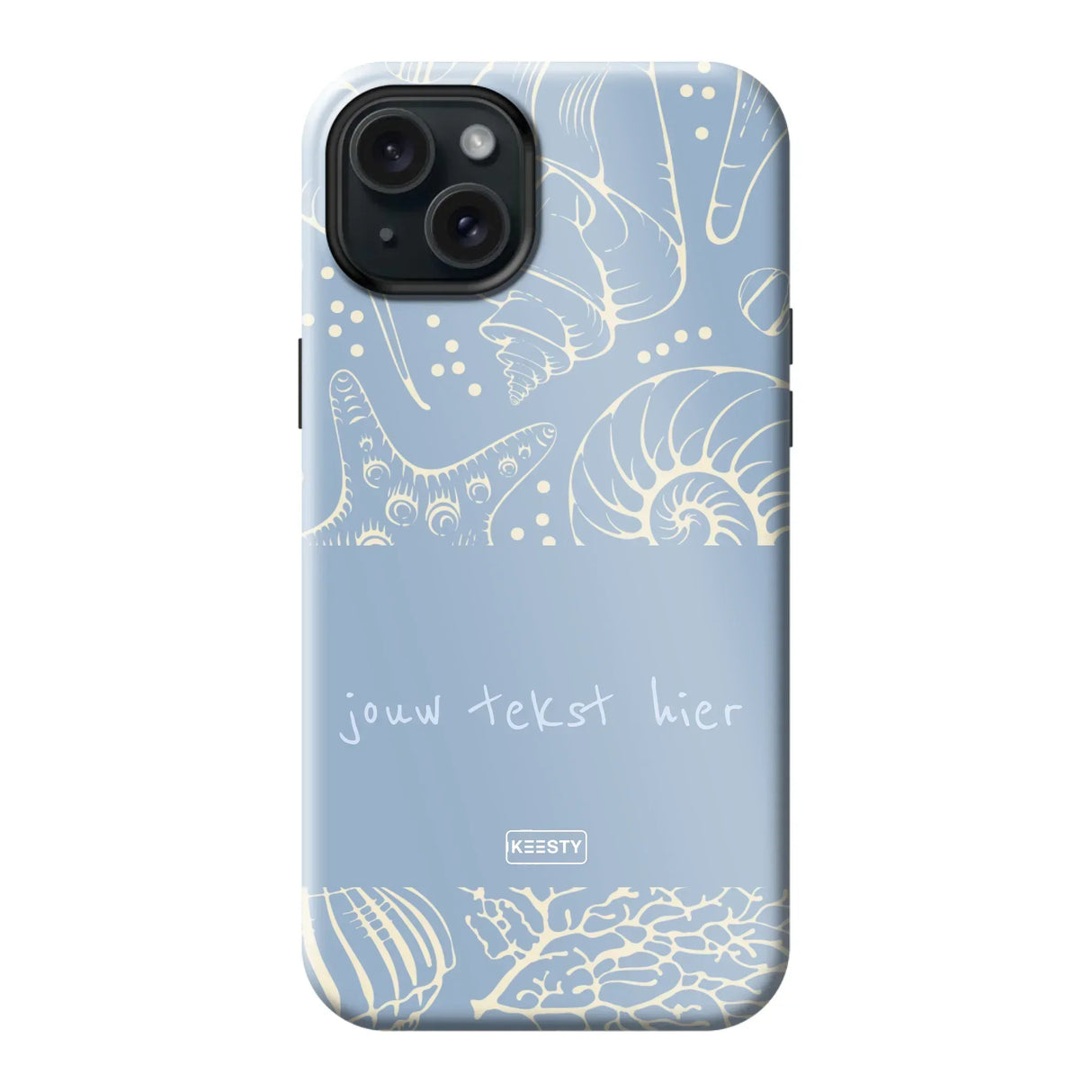 Naam °1 - Coastal Seashells Mix - MagSafe Tough hoesje Personaliseren
