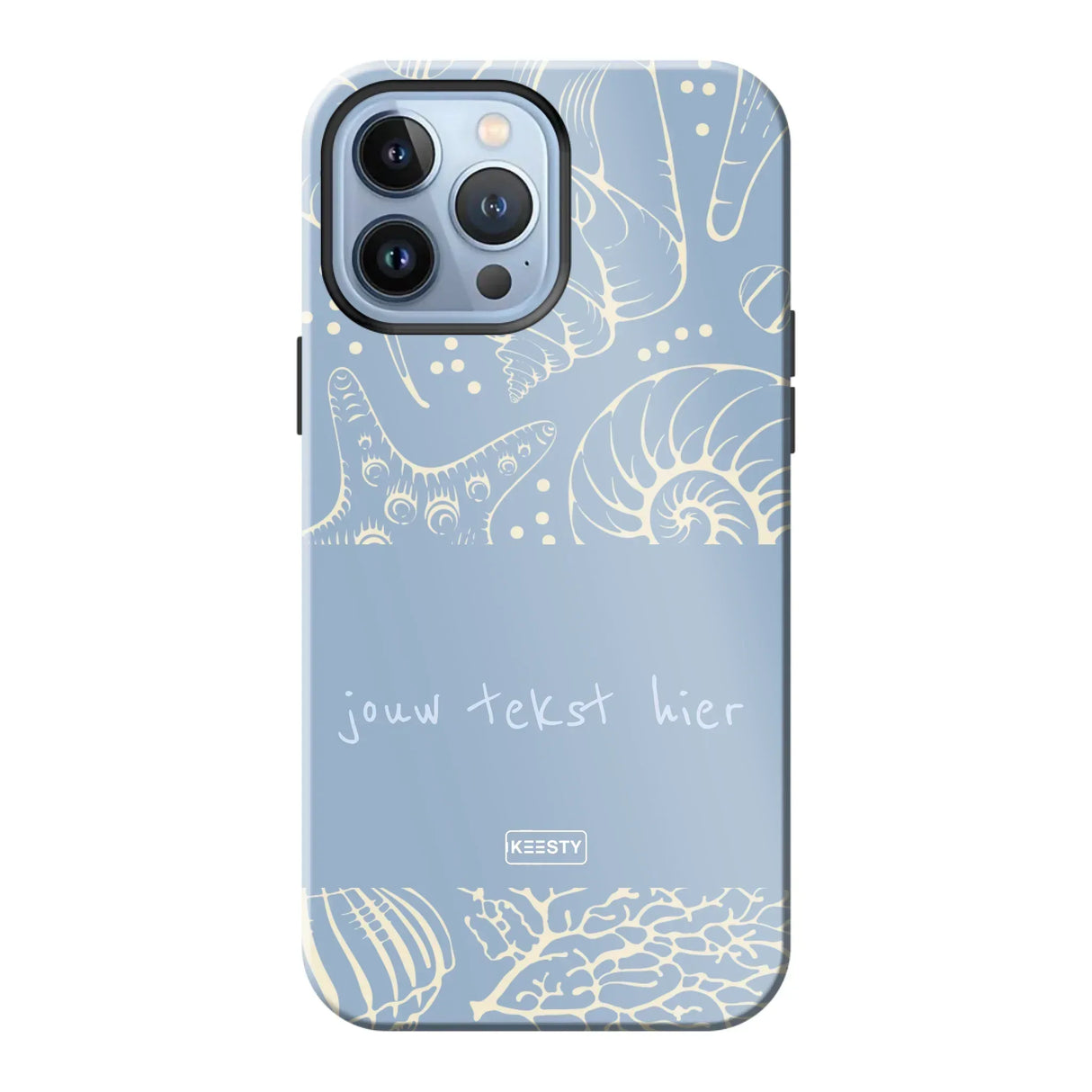 Naam °1 - Coastal Seashells Mix - MagSafe Tough hoesje Personaliseren