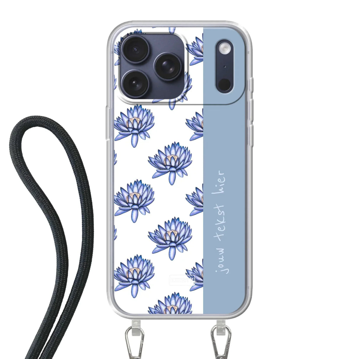 Apple iPhone 17 Pro Max Crossbody case (back printed, transparent)