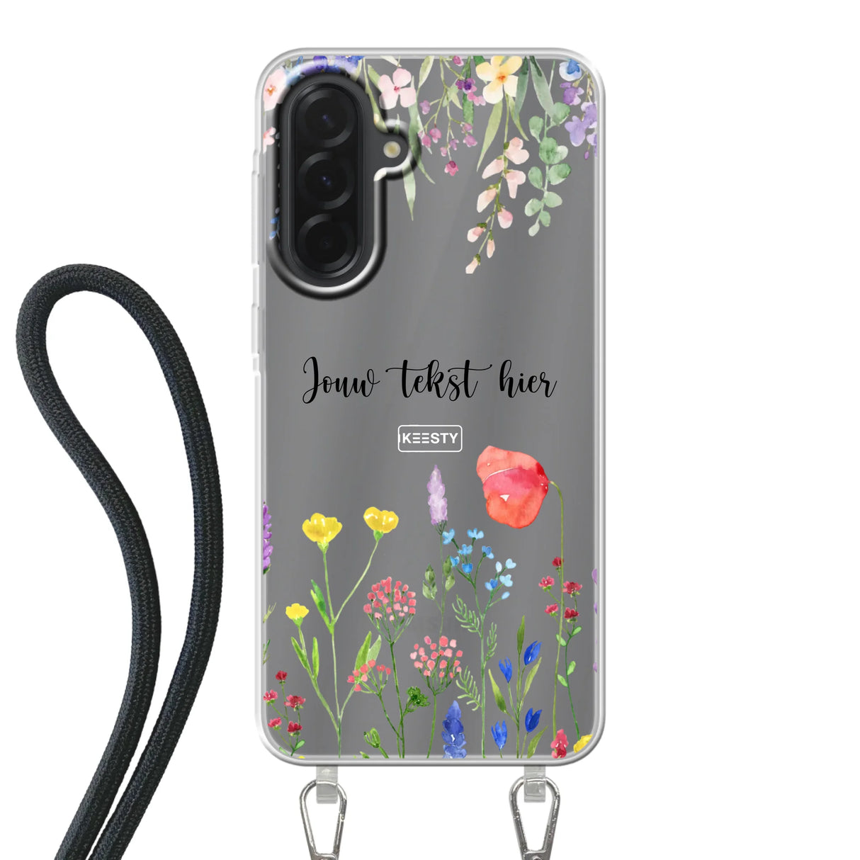 Floral °2 - Telefoonhoesje Maken - Hoesje met koord