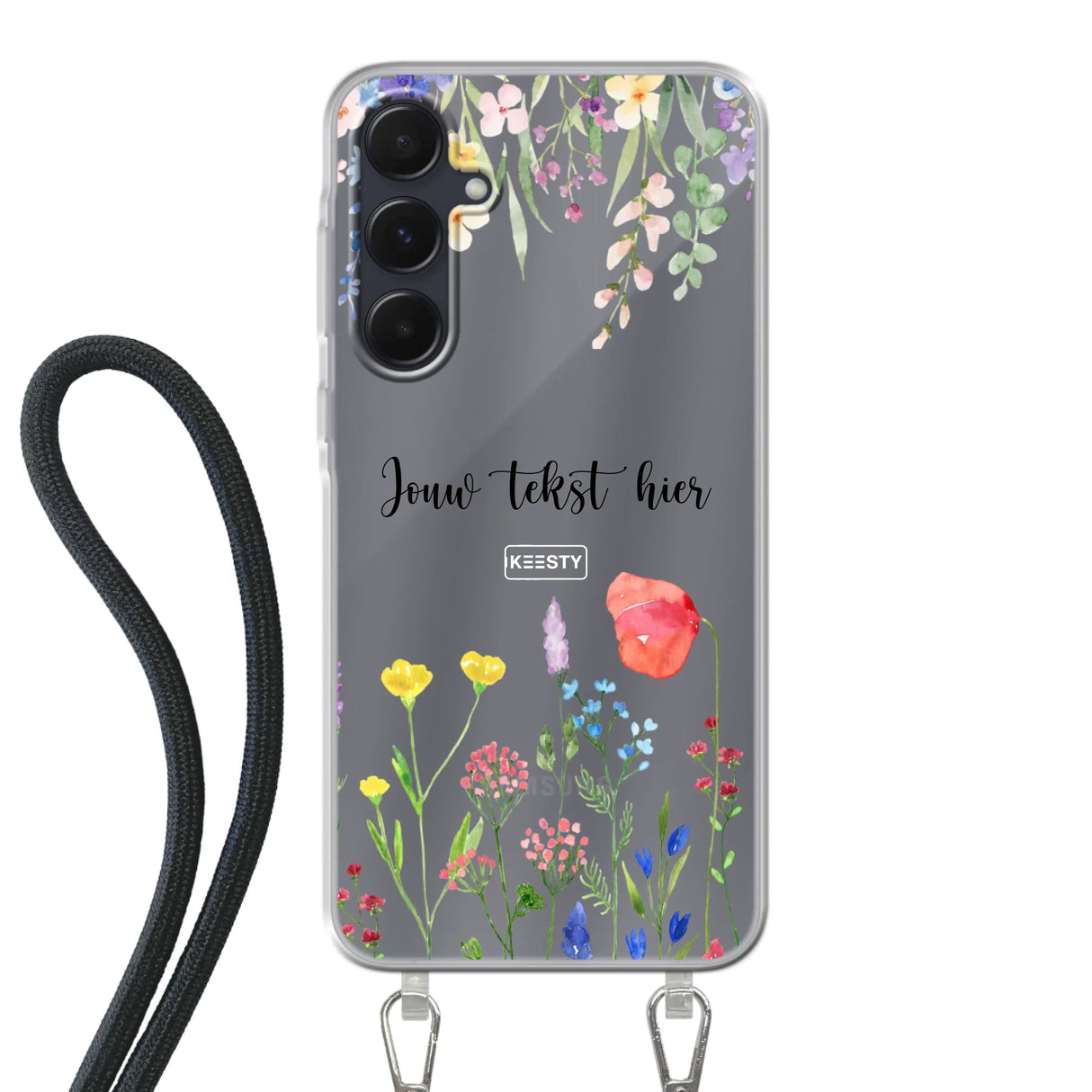 Floral °2 - Telefoonhoesje Maken - Hoesje met koord