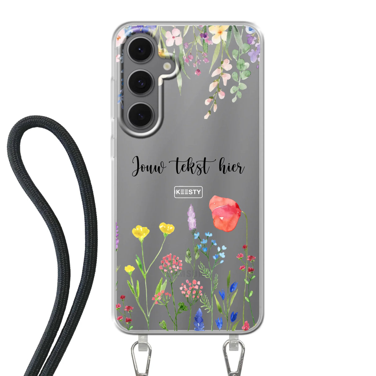Floral °2 - Telefoonhoesje Maken - Hoesje met koord