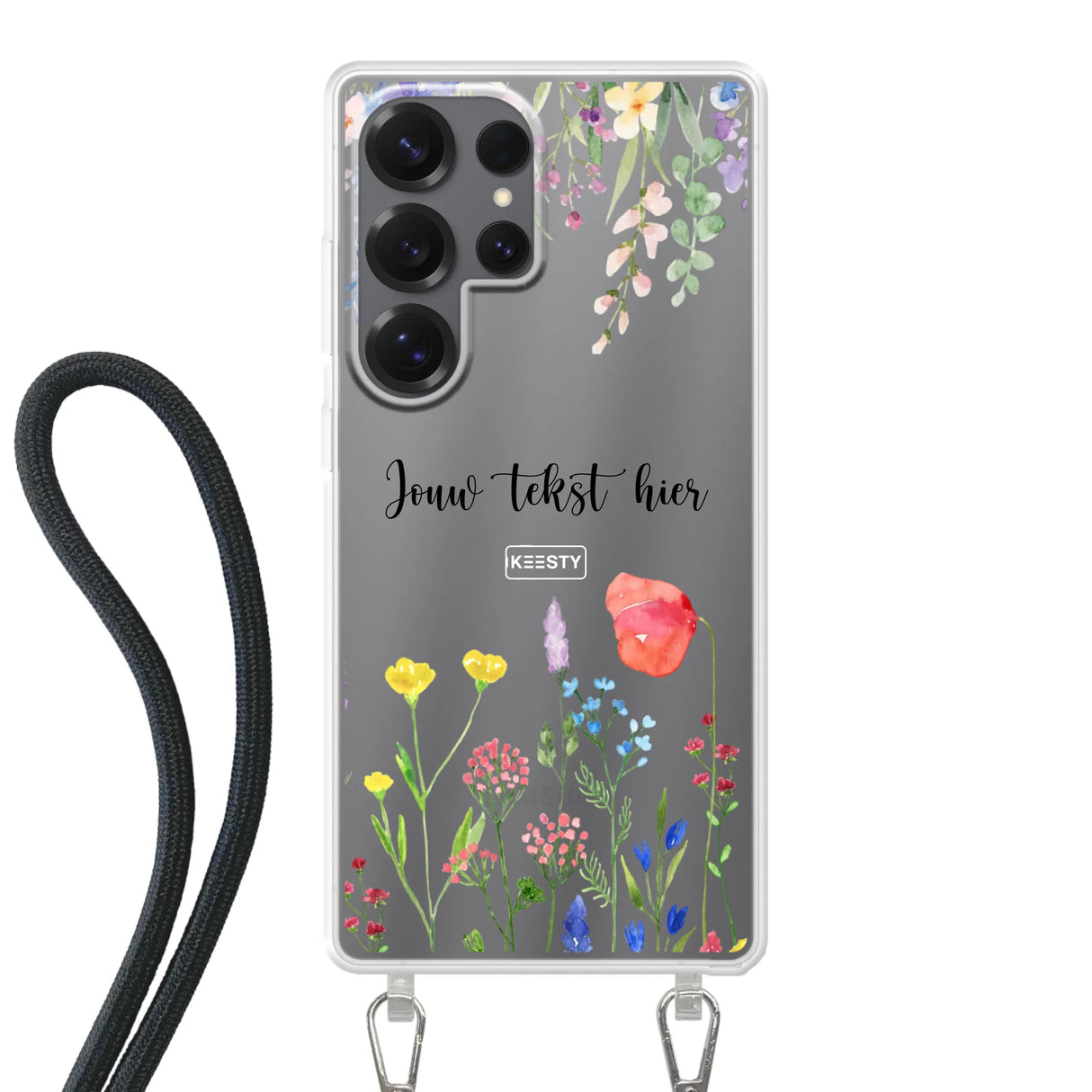 Floral °2 - Telefoonhoesje Maken - Hoesje met koord