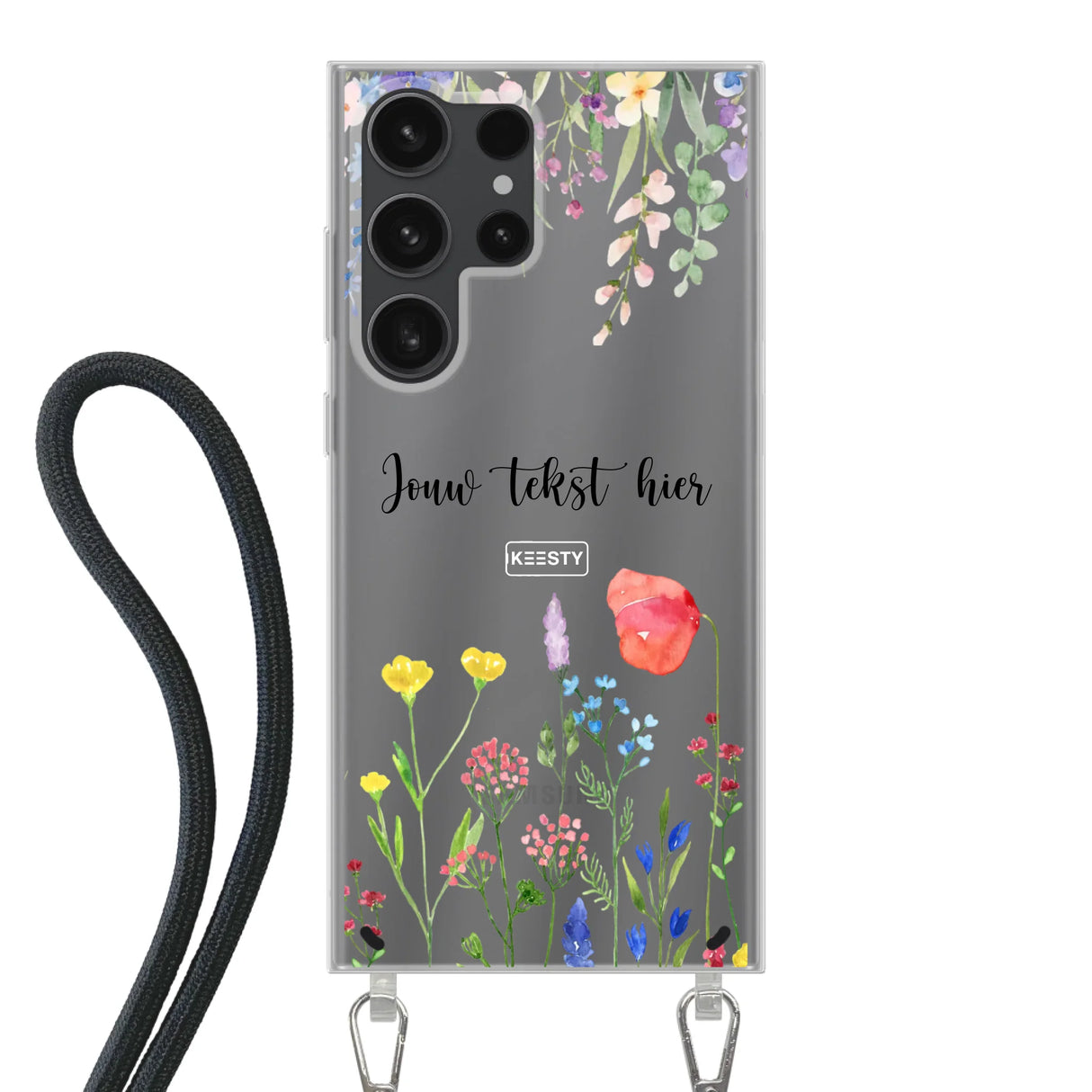 Floral °2 - Telefoonhoesje Maken - Hoesje met koord