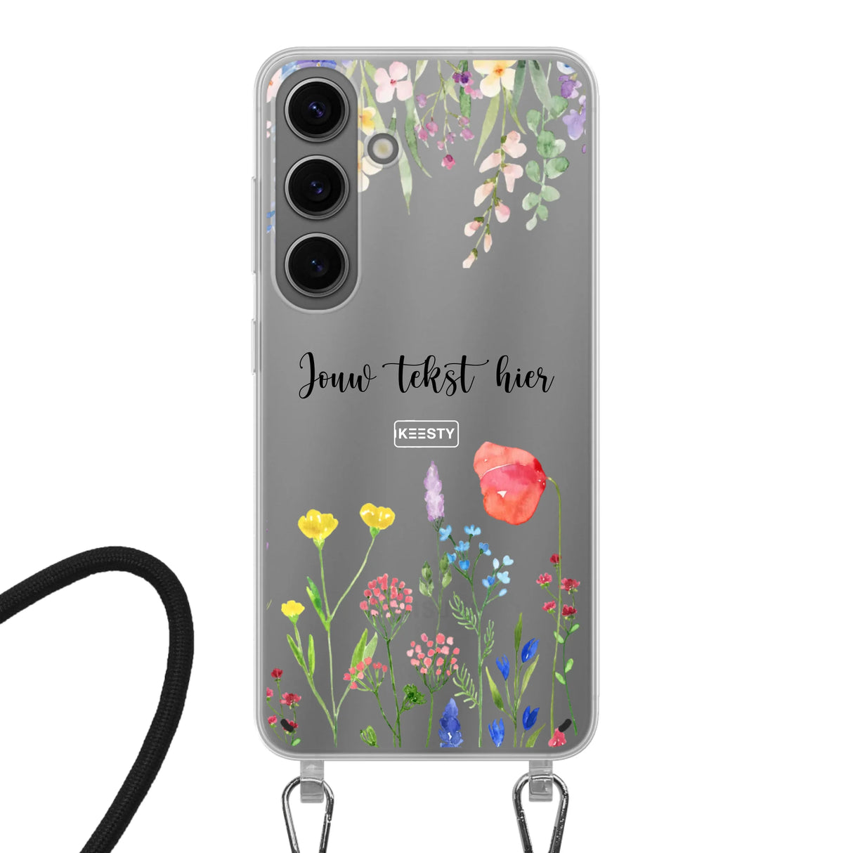 Floral °2 - Telefoonhoesje Maken - Hoesje met koord