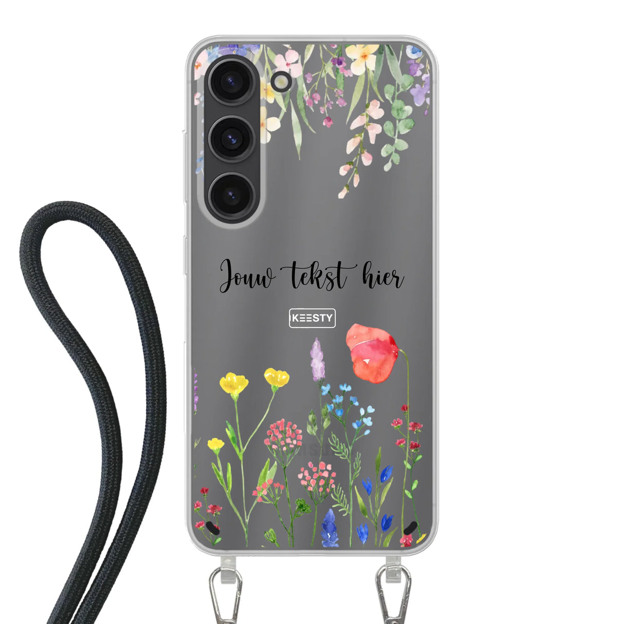 Floral °2 - Telefoonhoesje Maken - Hoesje met koord