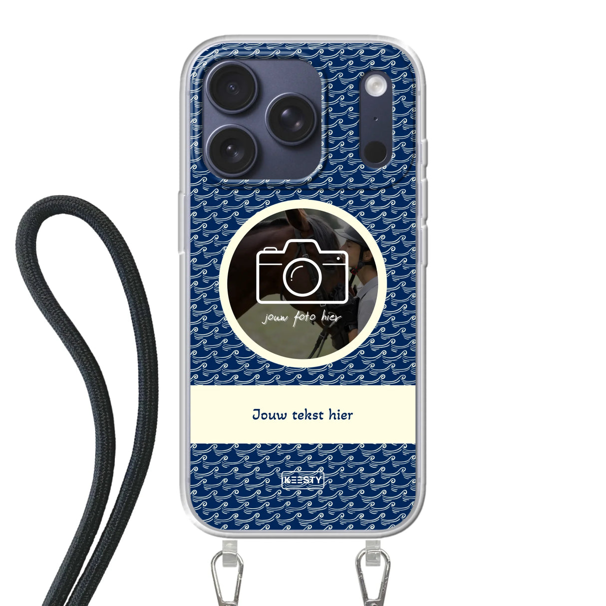 Apple iPhone 17 Pro Crossbody case (back printed, transparent)