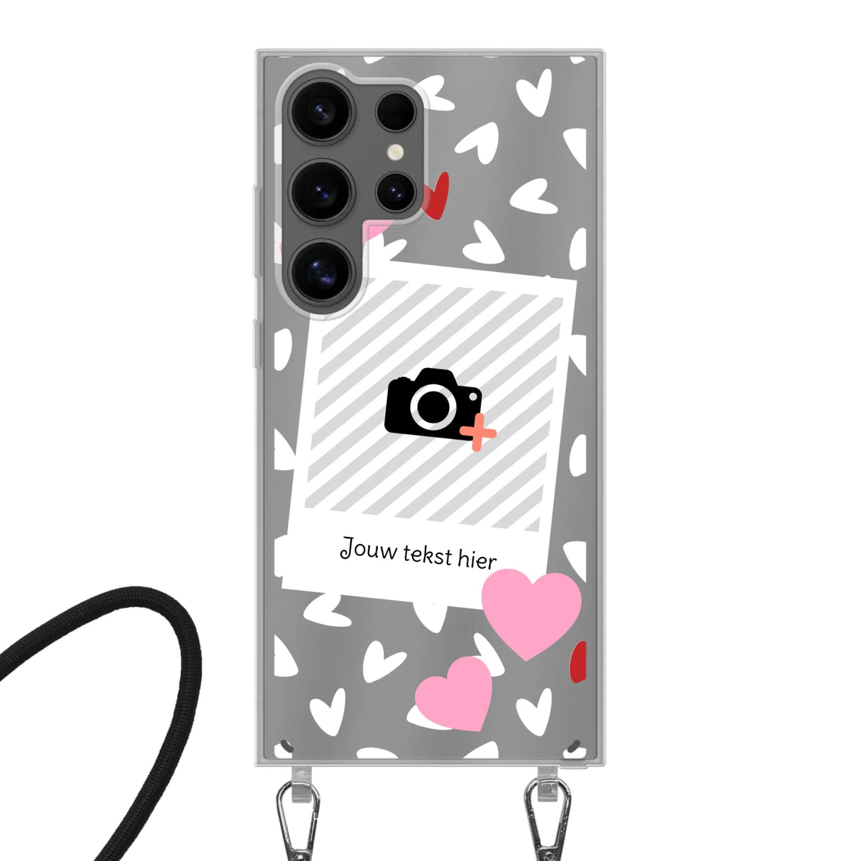 Hearts & Foto - Telefoonhoesje Met Foto