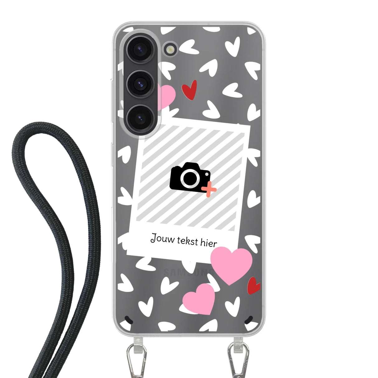 Hearts & Foto - Telefoonhoesje Met Foto