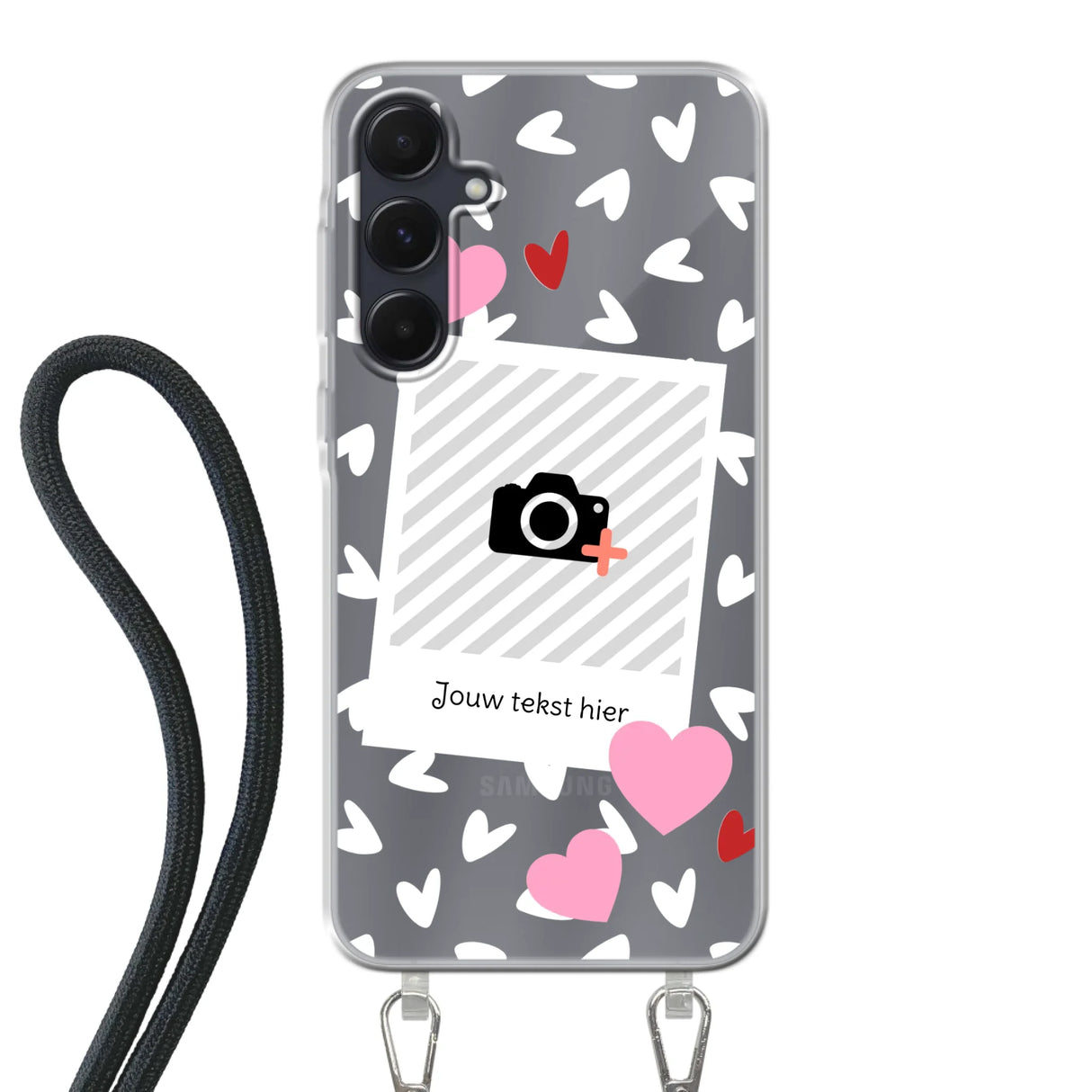 Hearts & Foto - Telefoonhoesje Met Foto