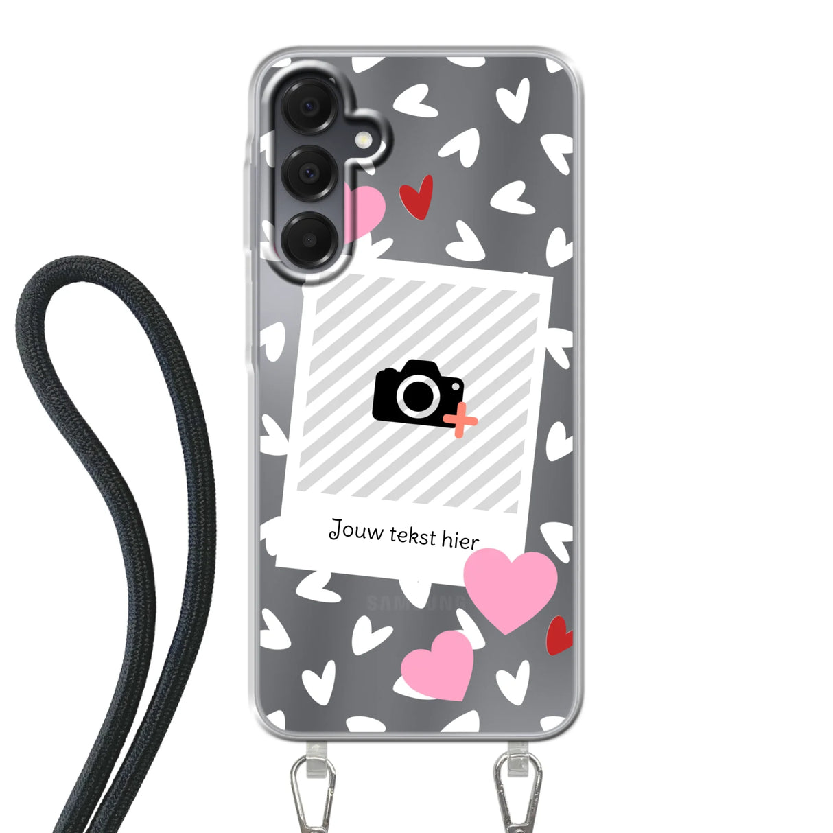 Hearts & Foto - Telefoonhoesje Met Foto