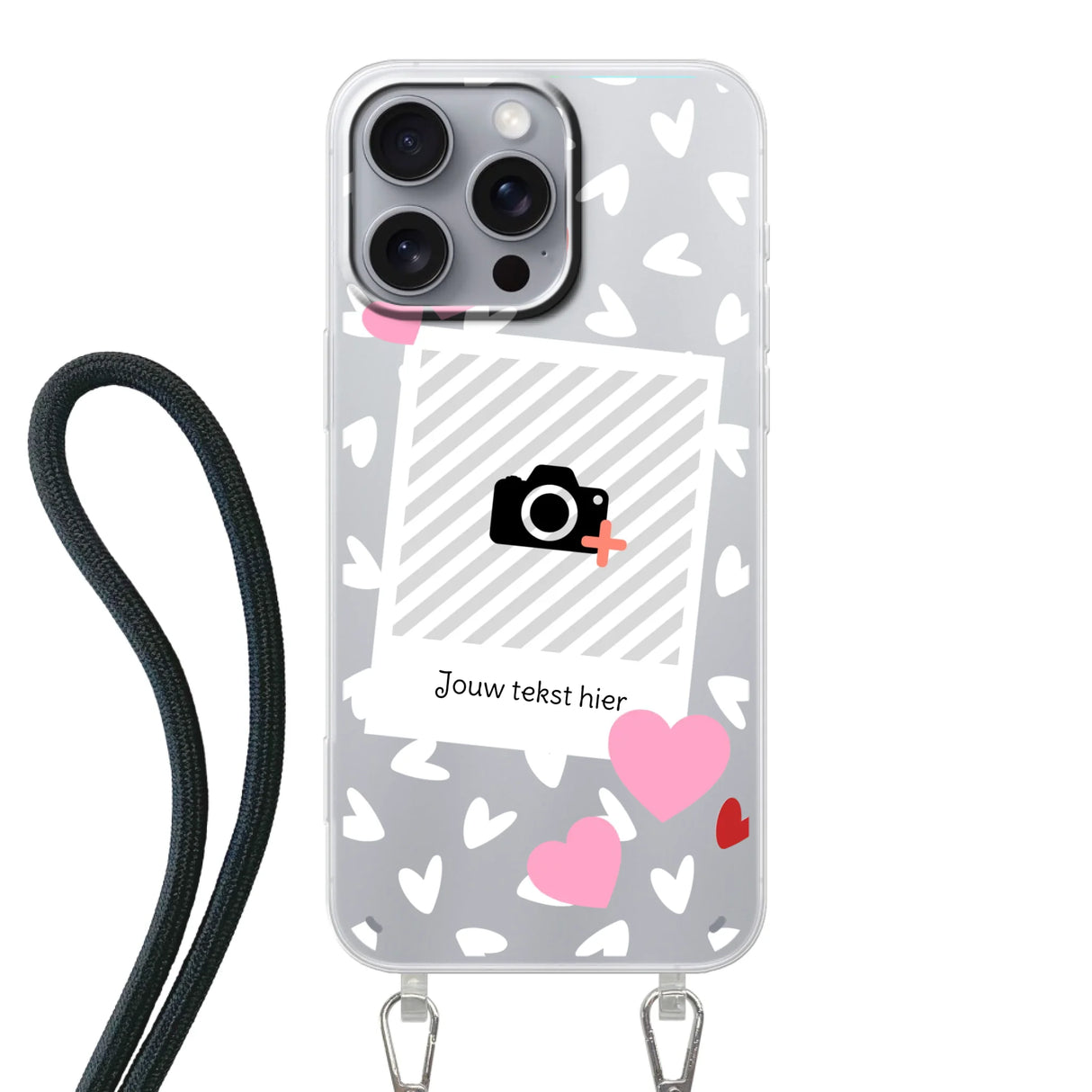 Hearts & Foto - Telefoonhoesje Met Foto