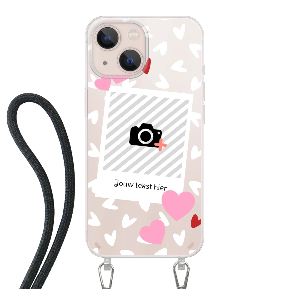 Hearts & Foto - Telefoonhoesje Met Foto