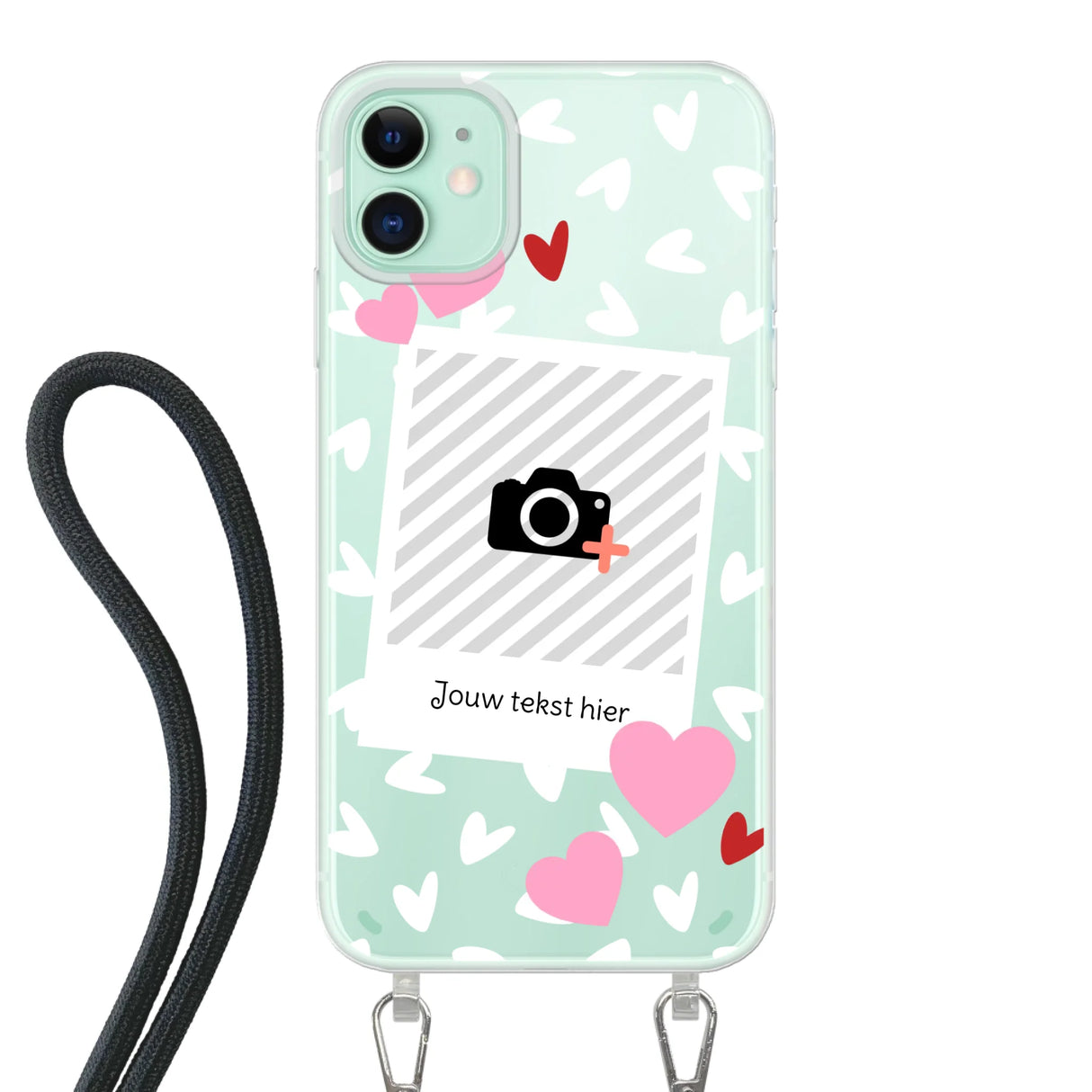 Hearts & Foto - Telefoonhoesje Met Foto