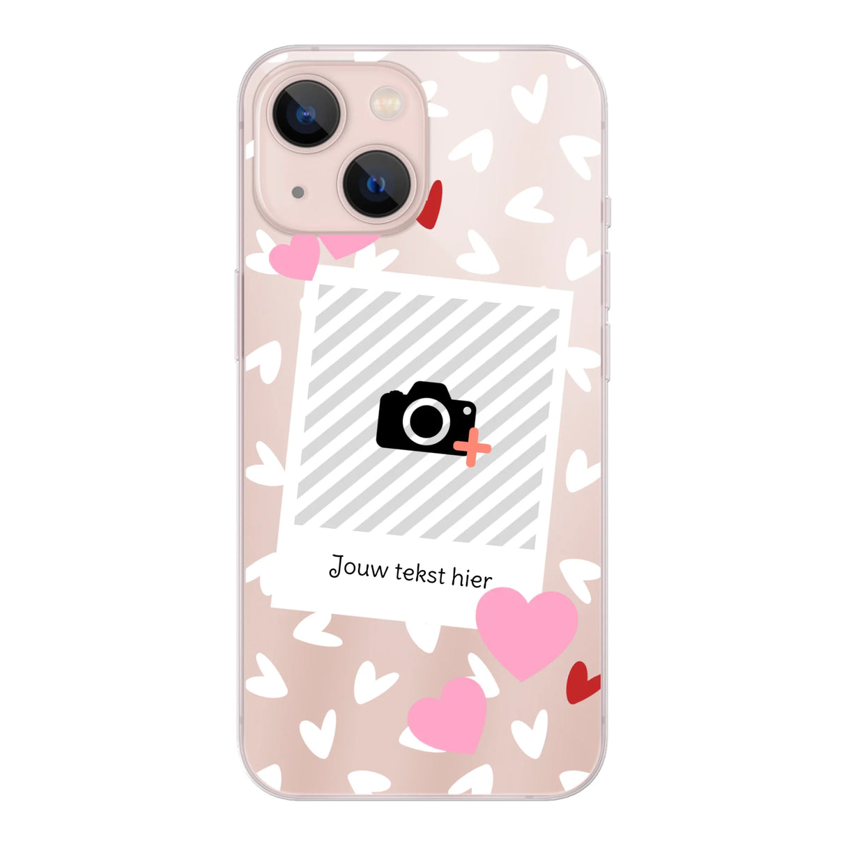 Hearts & Foto - Telefoonhoesje Met Foto