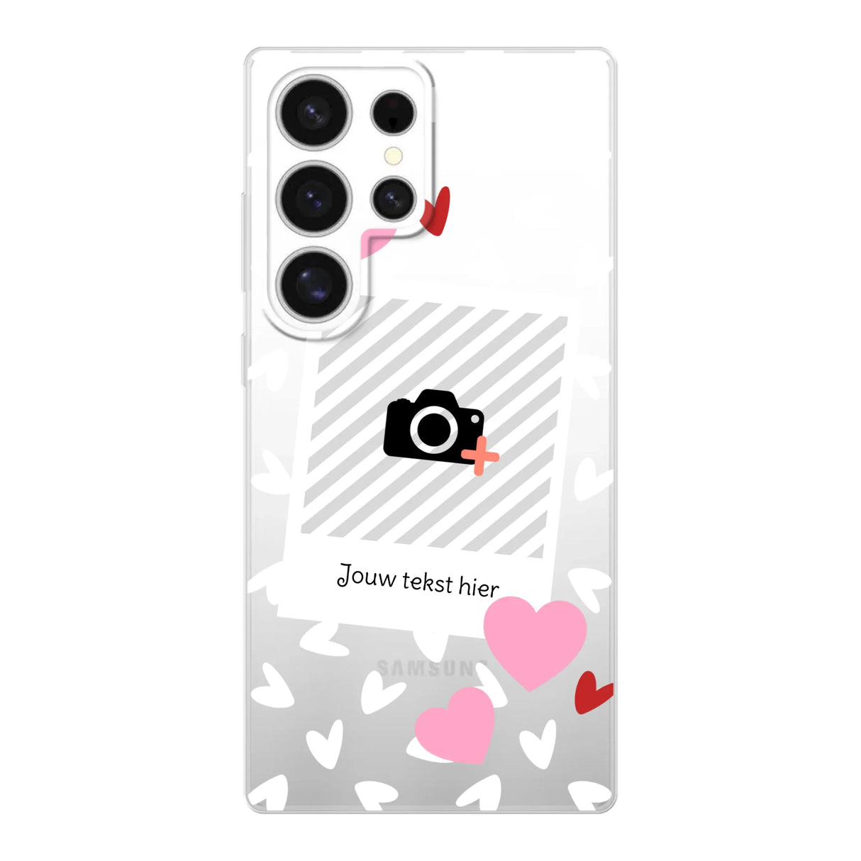 Hearts & Foto - Telefoonhoesje Met Foto