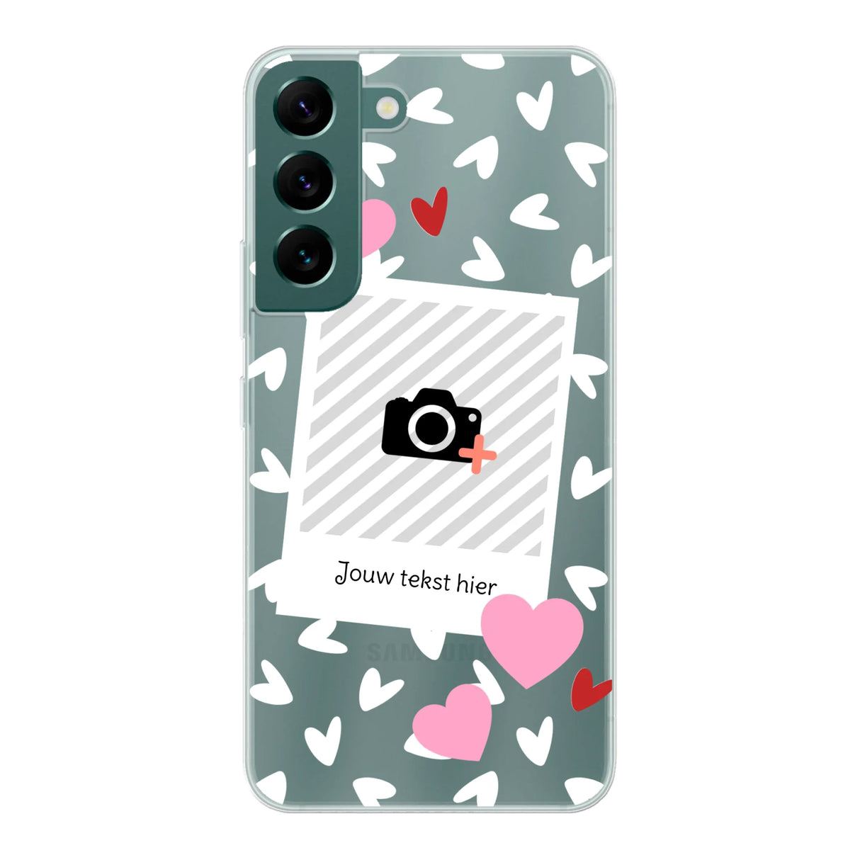 Hearts & Foto - Telefoonhoesje Met Foto