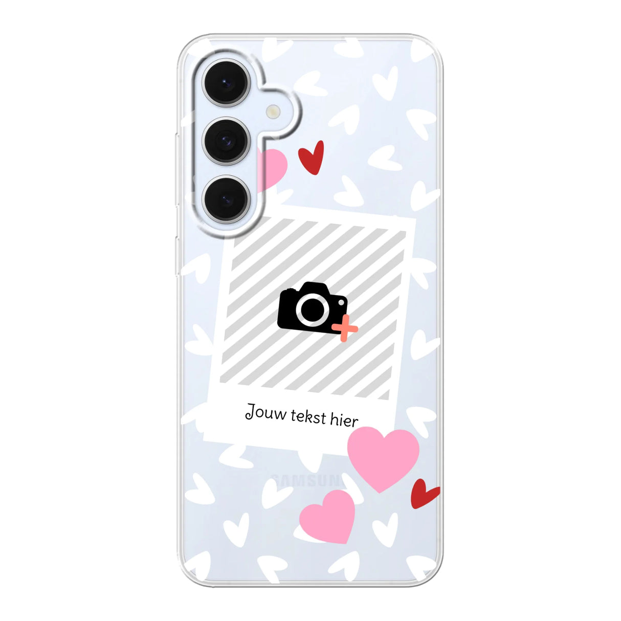 Hearts & Foto - Telefoonhoesje Met Foto