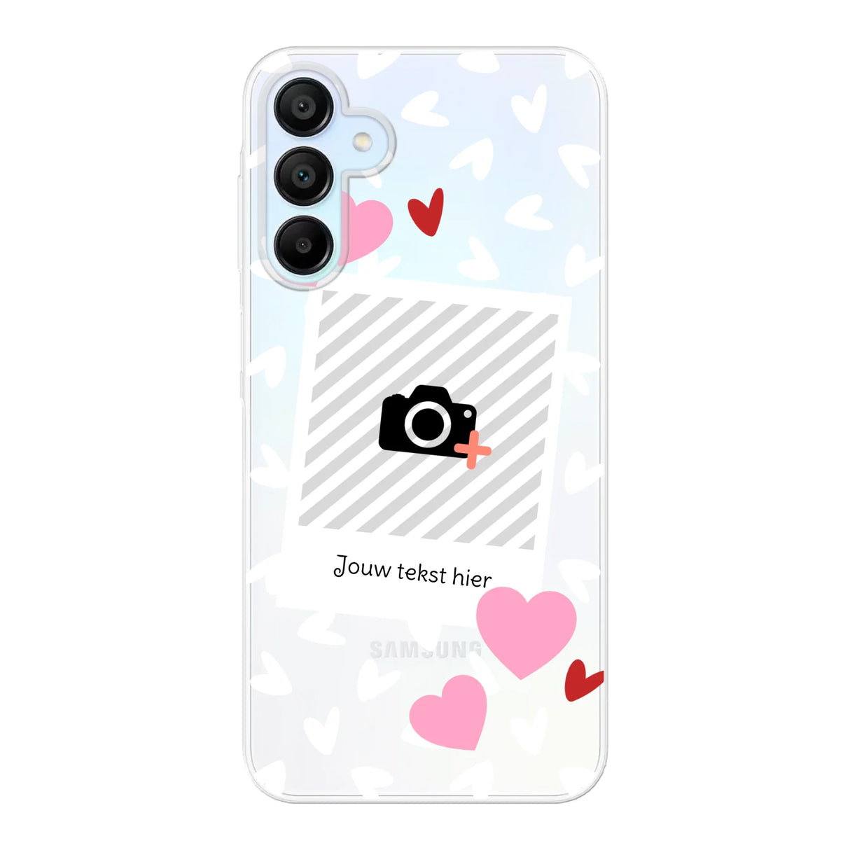 Hearts & Foto - Telefoonhoesje Met Foto