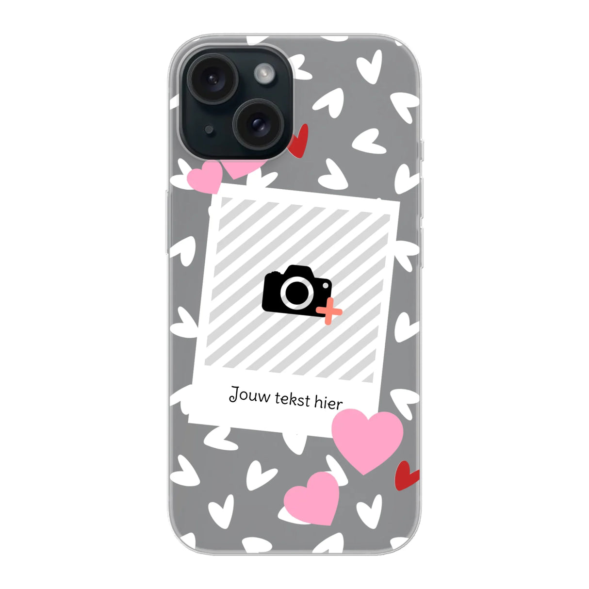 Hearts & Foto - Telefoonhoesje Met Foto