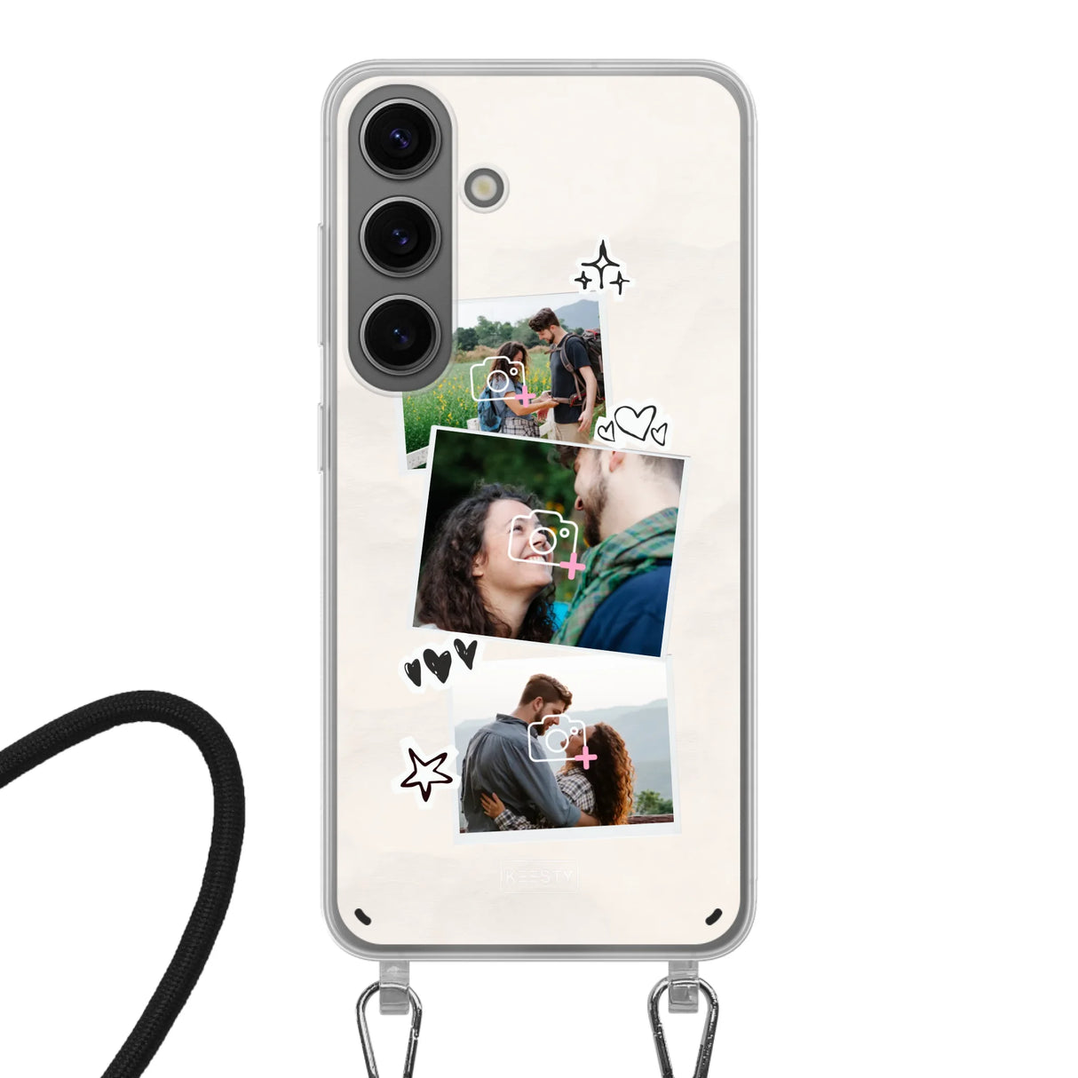 Samsung Galaxy S24 Crossbody case (back printed, transparent)