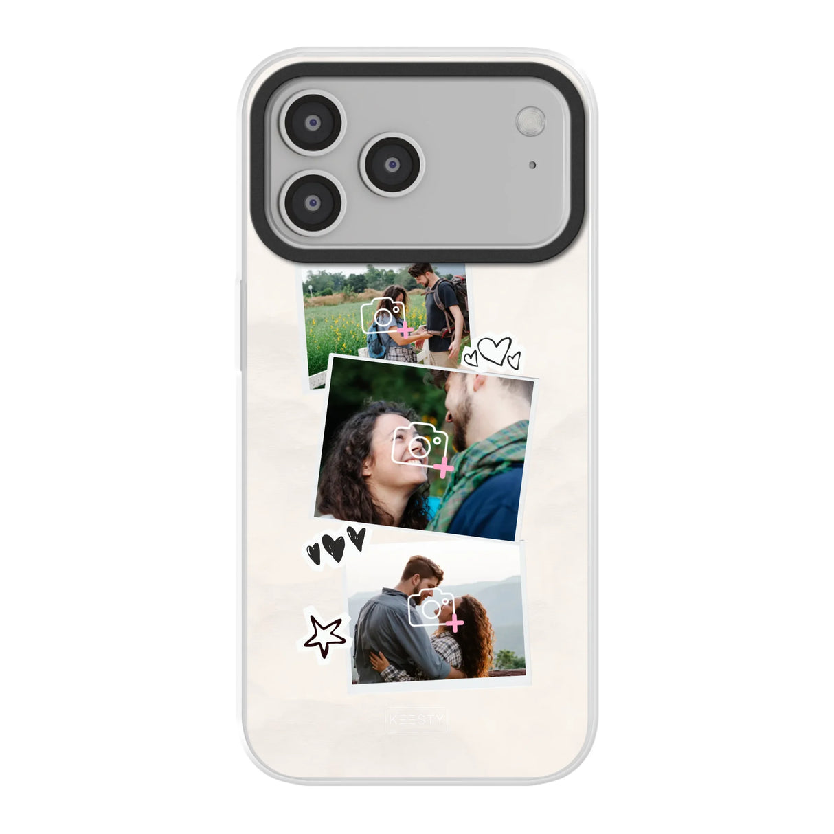 Apple iPhone 17 Pro Max hybrid case with magsafe back printed transparant