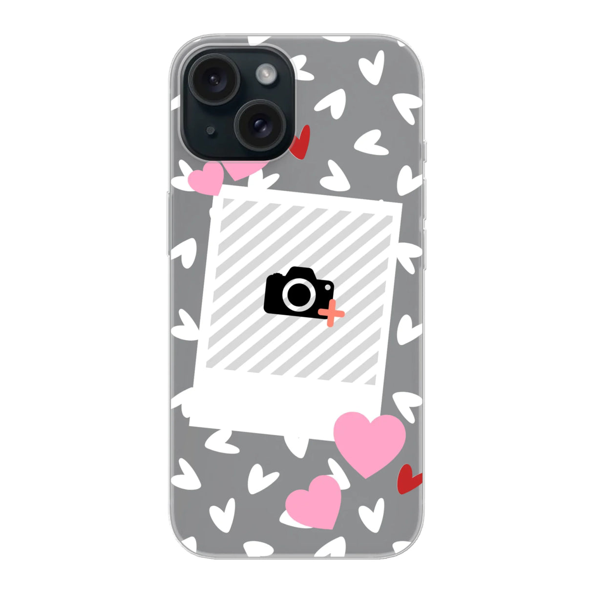 Hearts & Foto - Telefoonhoesje Met Foto