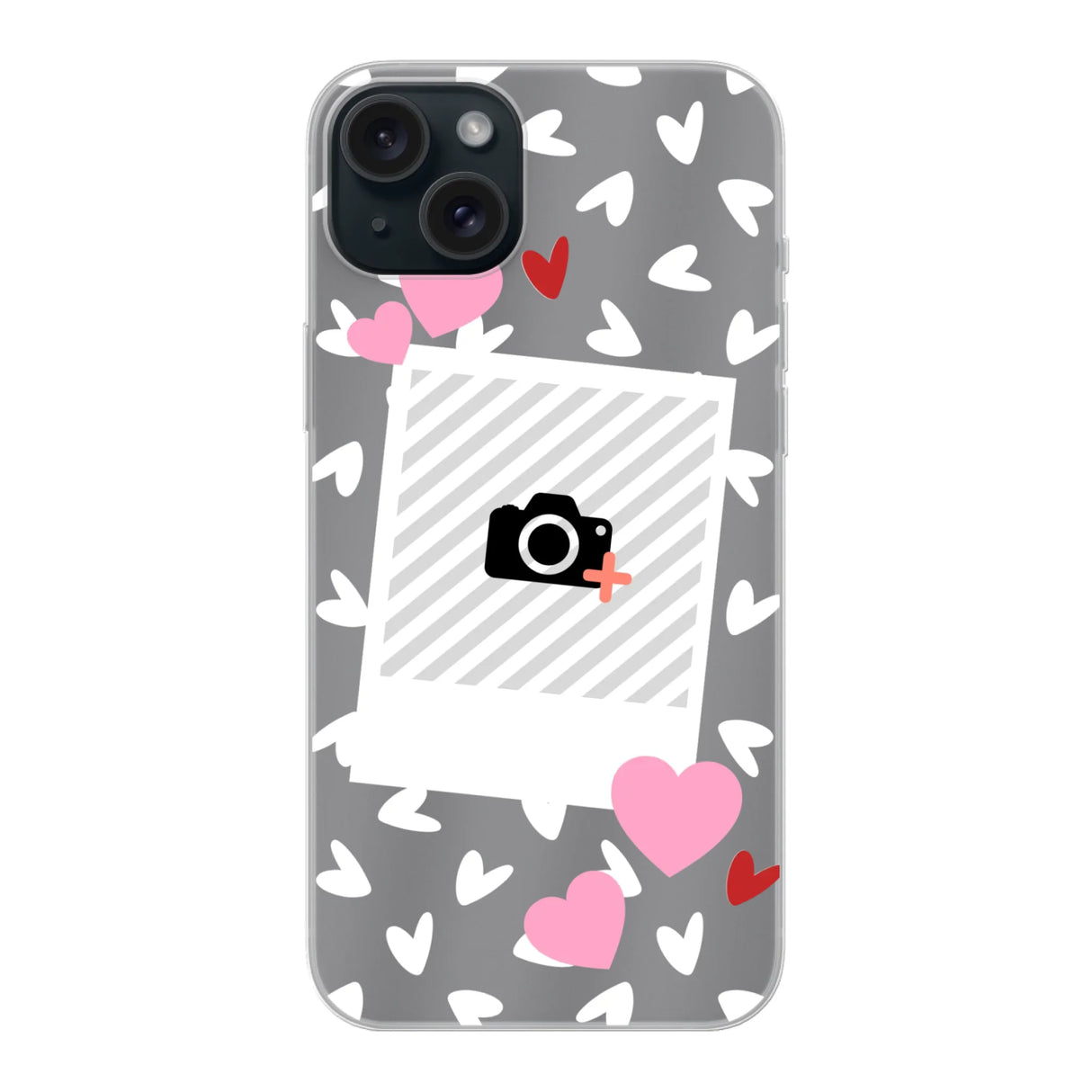 Hearts & Foto - Telefoonhoesje Met Foto