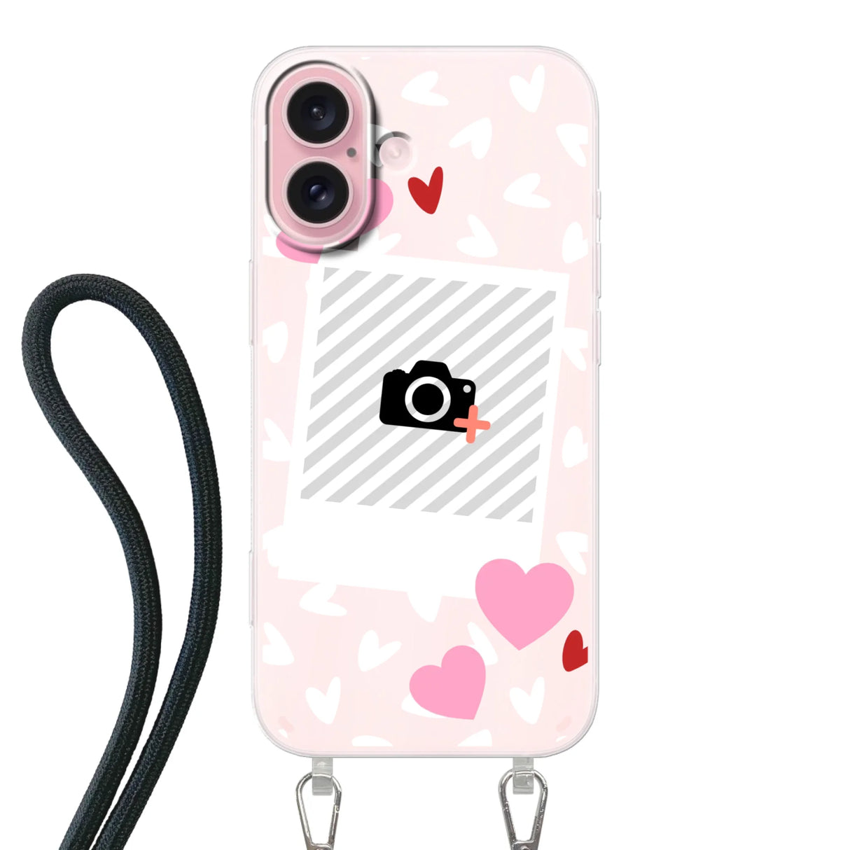 Hearts & Foto - Telefoonhoesje Met Foto