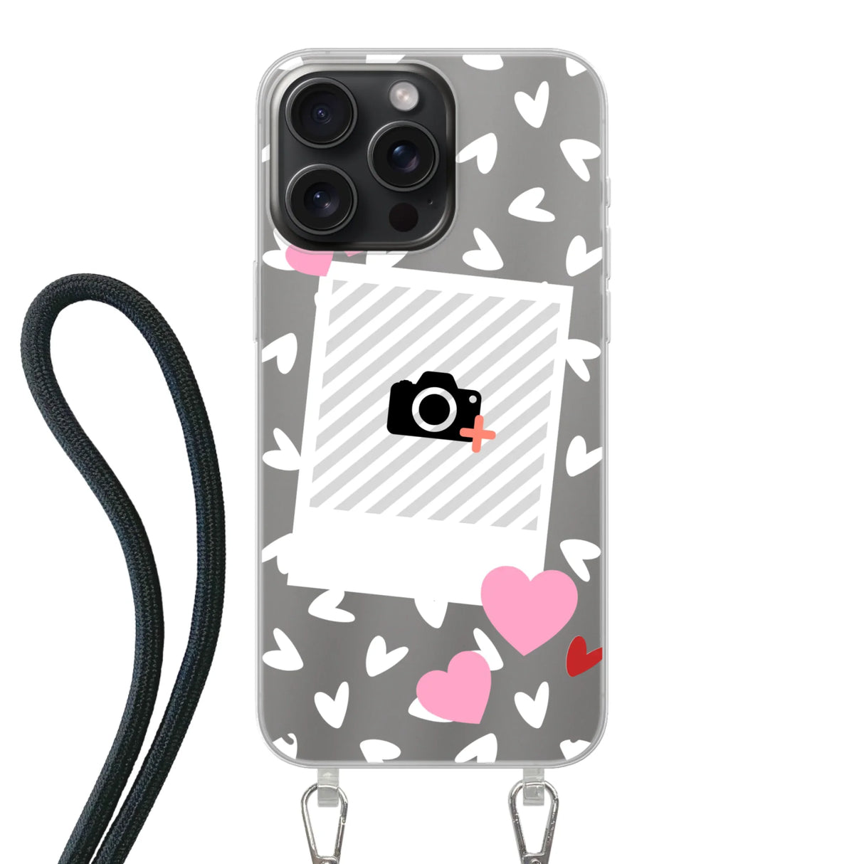 Hearts & Foto - Telefoonhoesje Met Foto