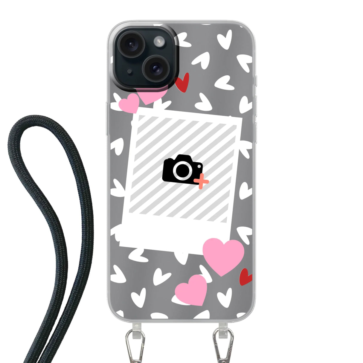 Hearts & Foto - Telefoonhoesje Met Foto